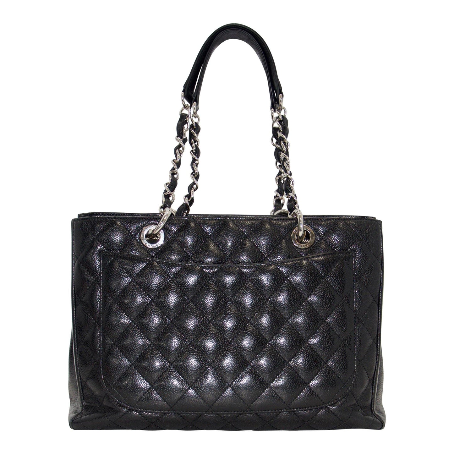 Chanel Black Caviar Leather Grand Shopping Tote (GST)