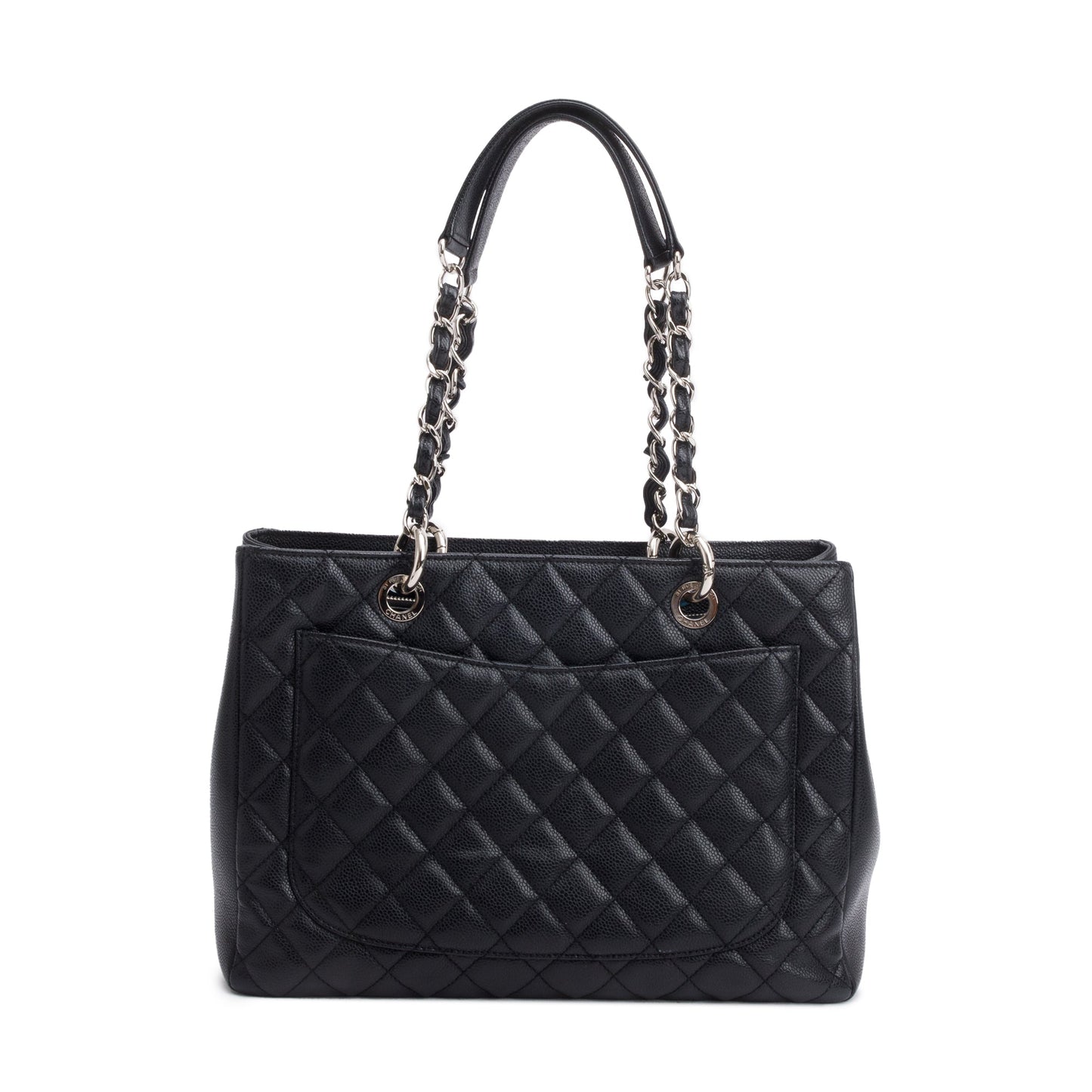Chanel Black Caviar Leather Grand Shopping Tote (GST)