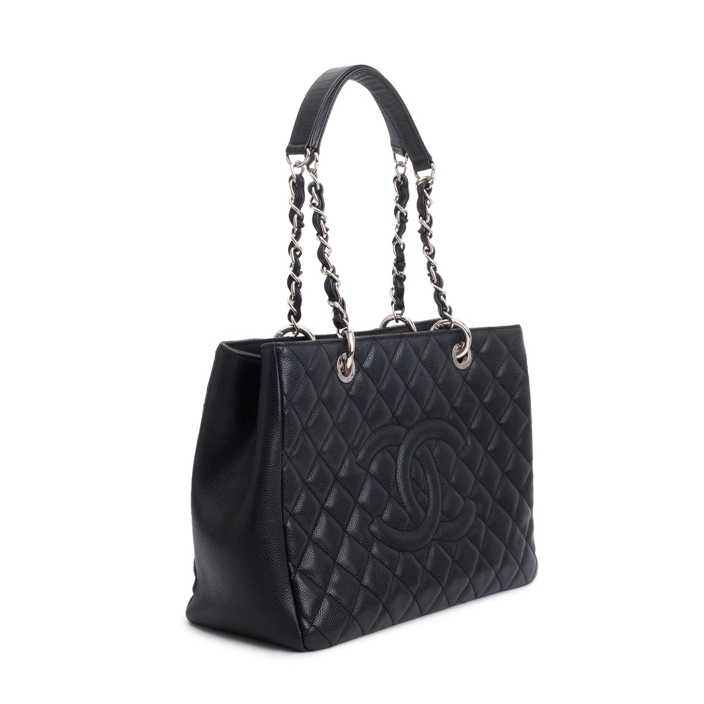 Chanel Black Caviar Leather Grand Shopping Tote (GST)
