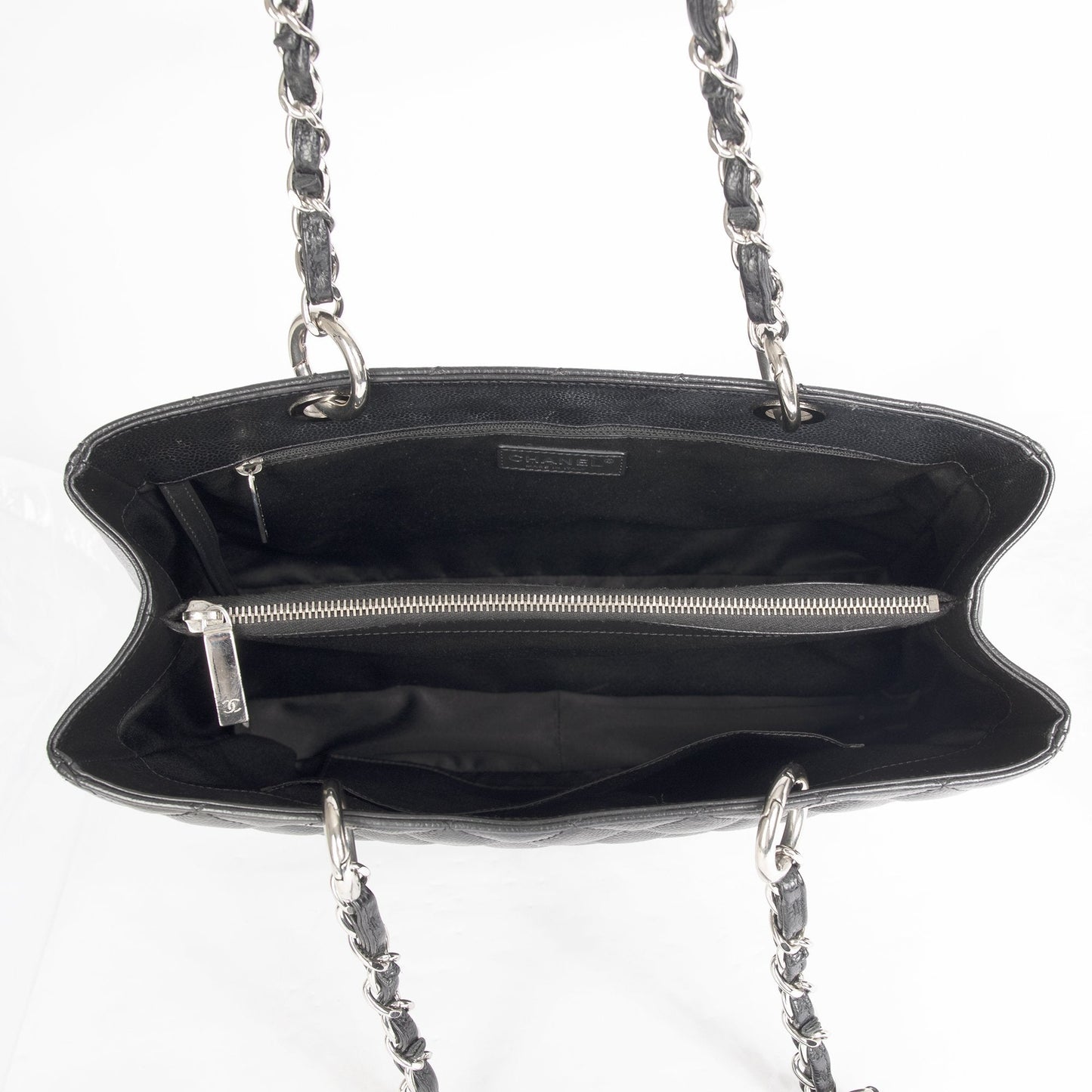 Chanel Black Caviar Leather Grand Shopping Tote (GST)