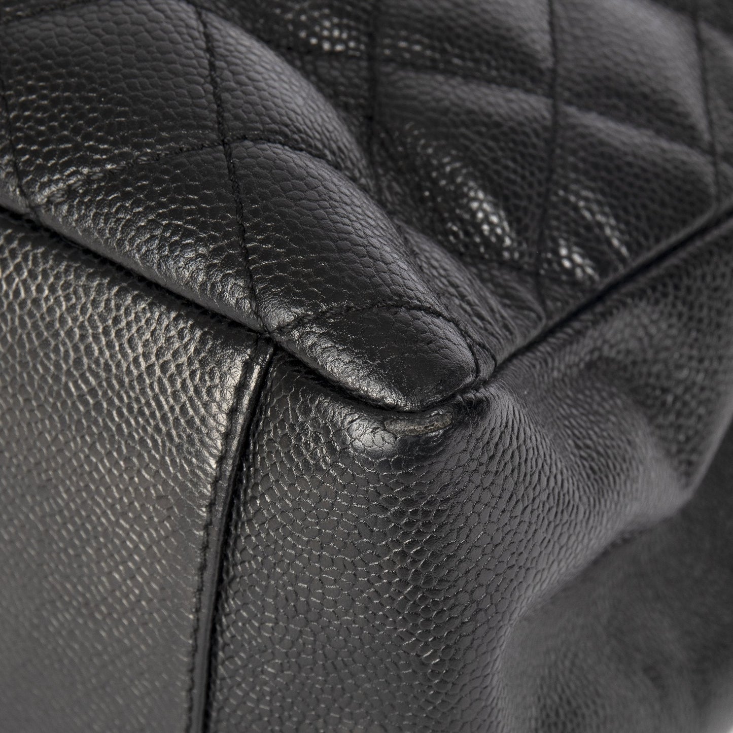 Chanel Black Caviar Leather Grand Shopping Tote (GST)