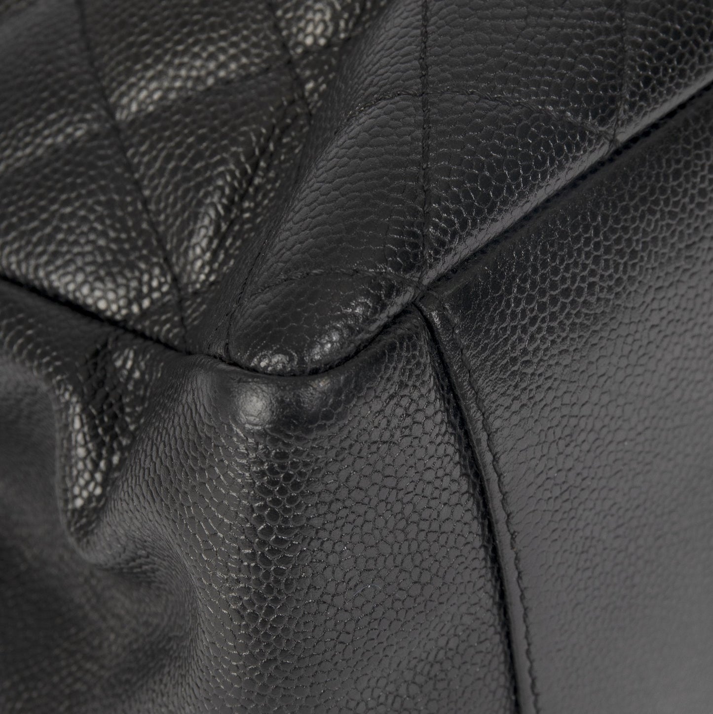 Chanel Black Caviar Leather Grand Shopping Tote (GST)