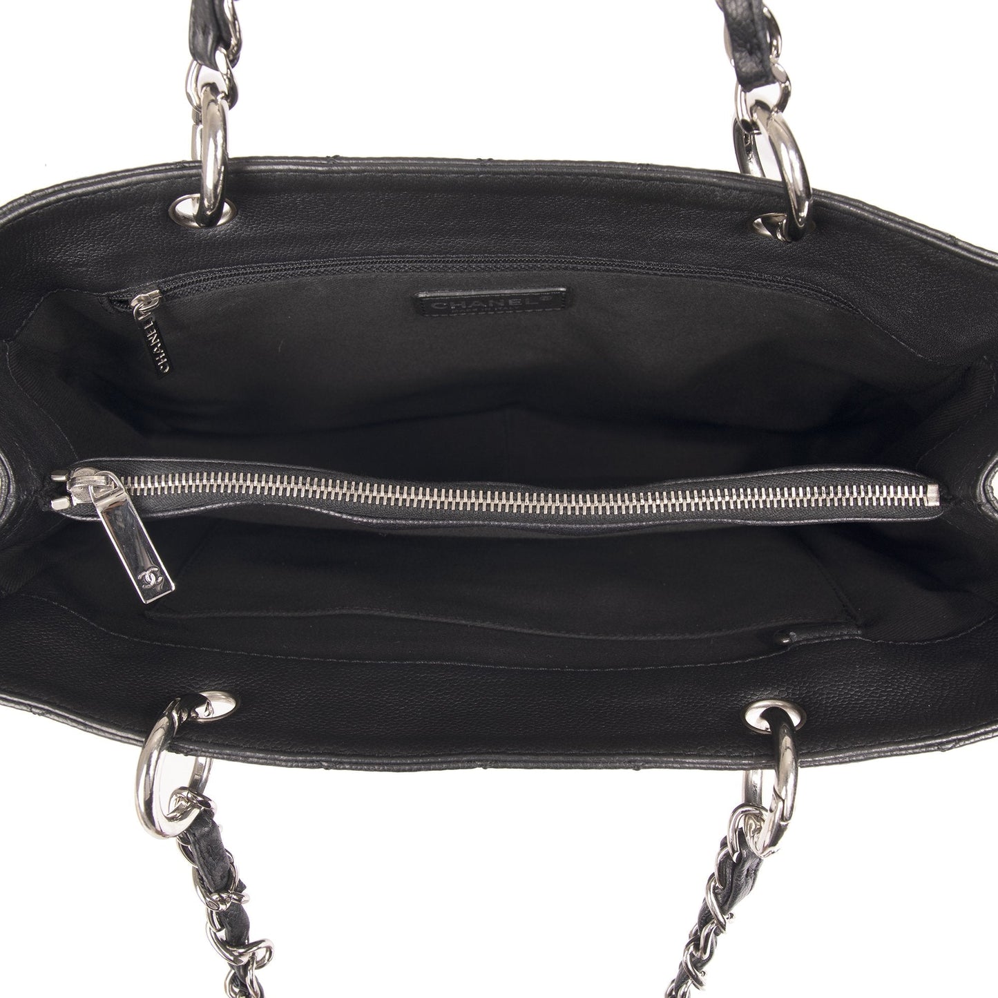 Chanel Black Caviar Leather Grand Shopping Tote (GST)