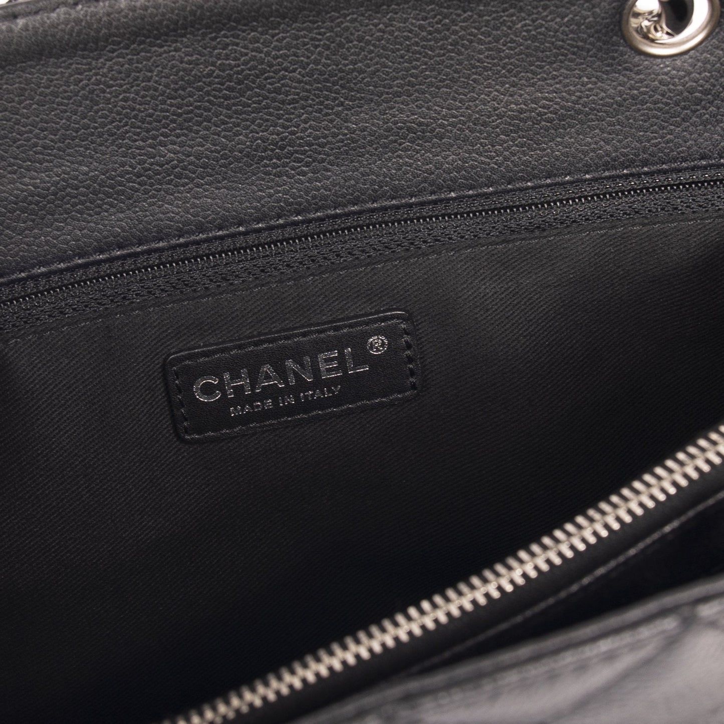 Chanel Black Caviar Leather Grand Shopping Tote (GST)