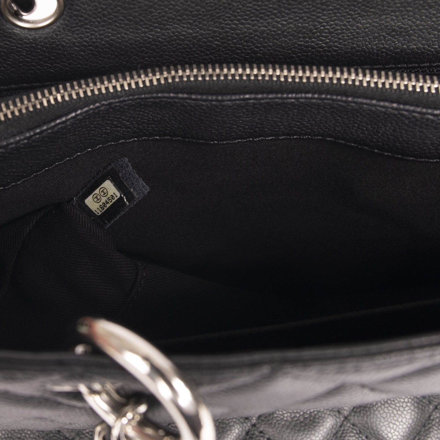 Chanel Black Caviar Leather Grand Shopping Tote (GST)