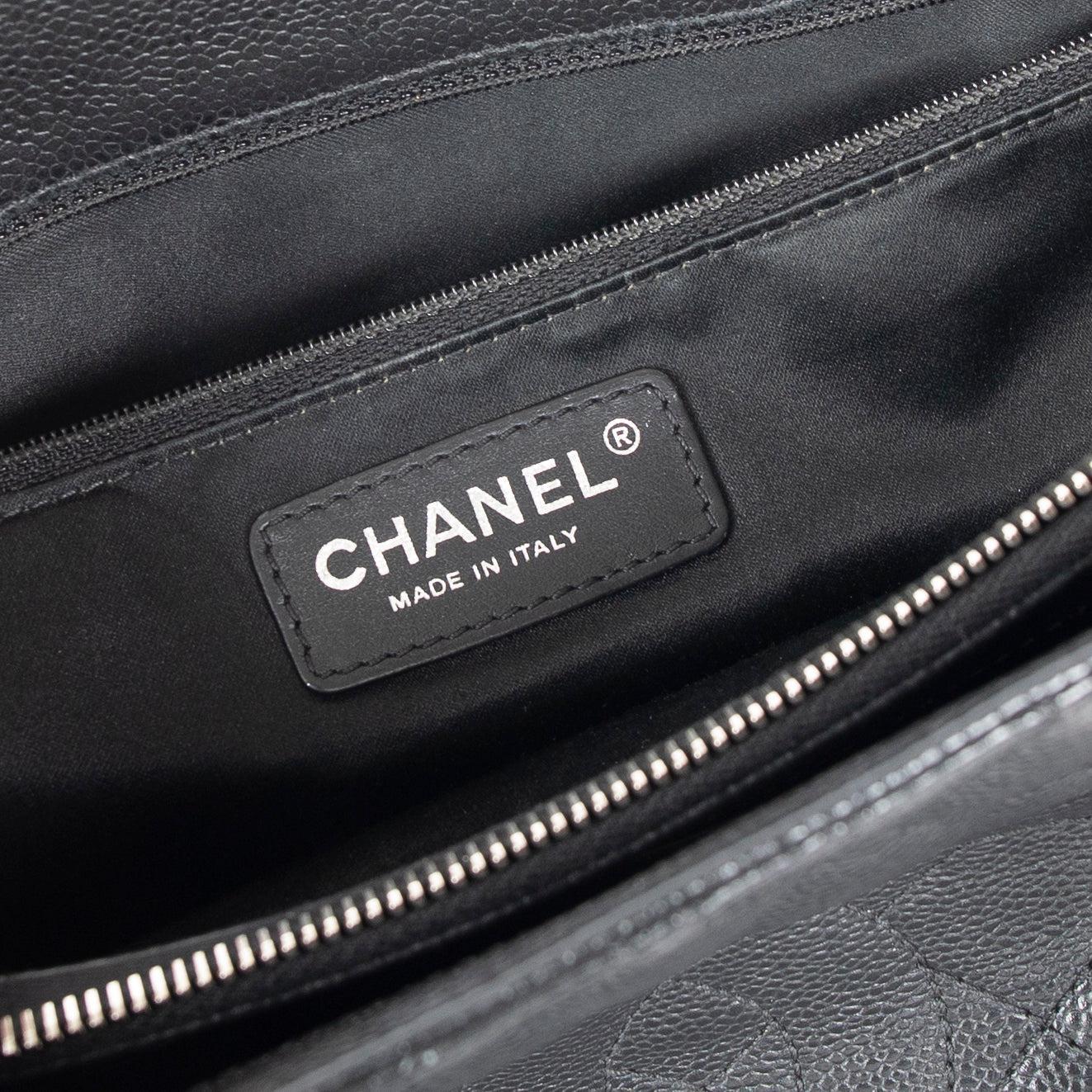 Chanel Black Caviar Leather Grand Shopping Tote (GST)