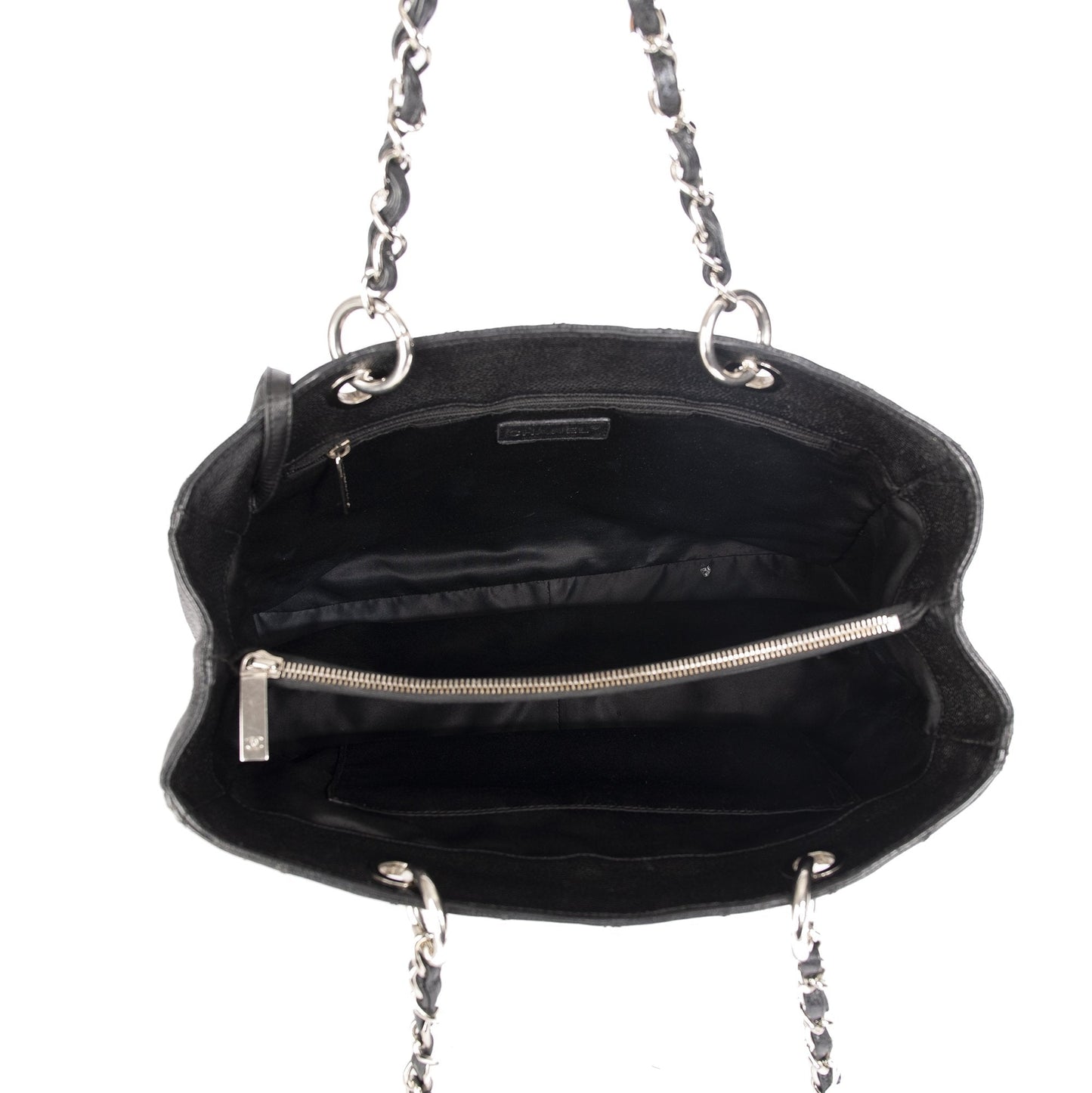 Chanel Black Caviar Leather Grand Shopping Tote (GST)