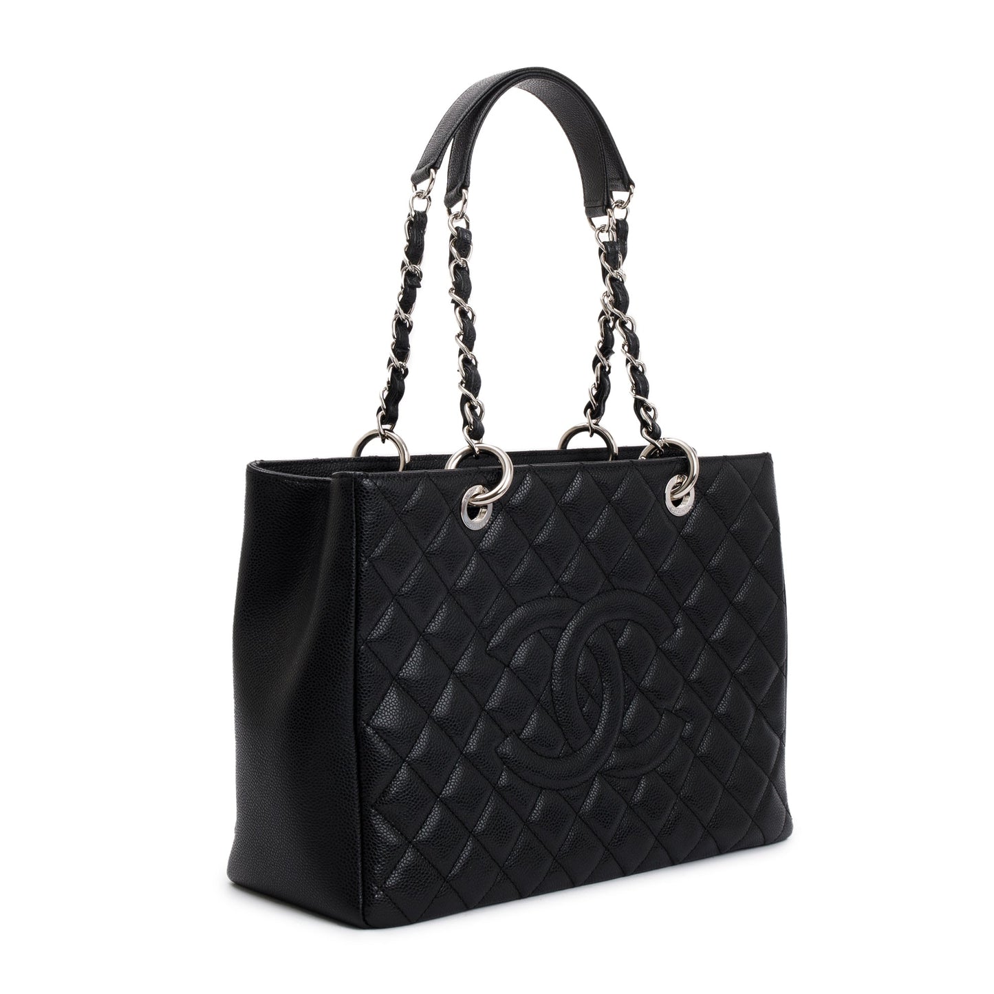 Chanel Black Caviar Leather Grand Shopping Tote (GST)