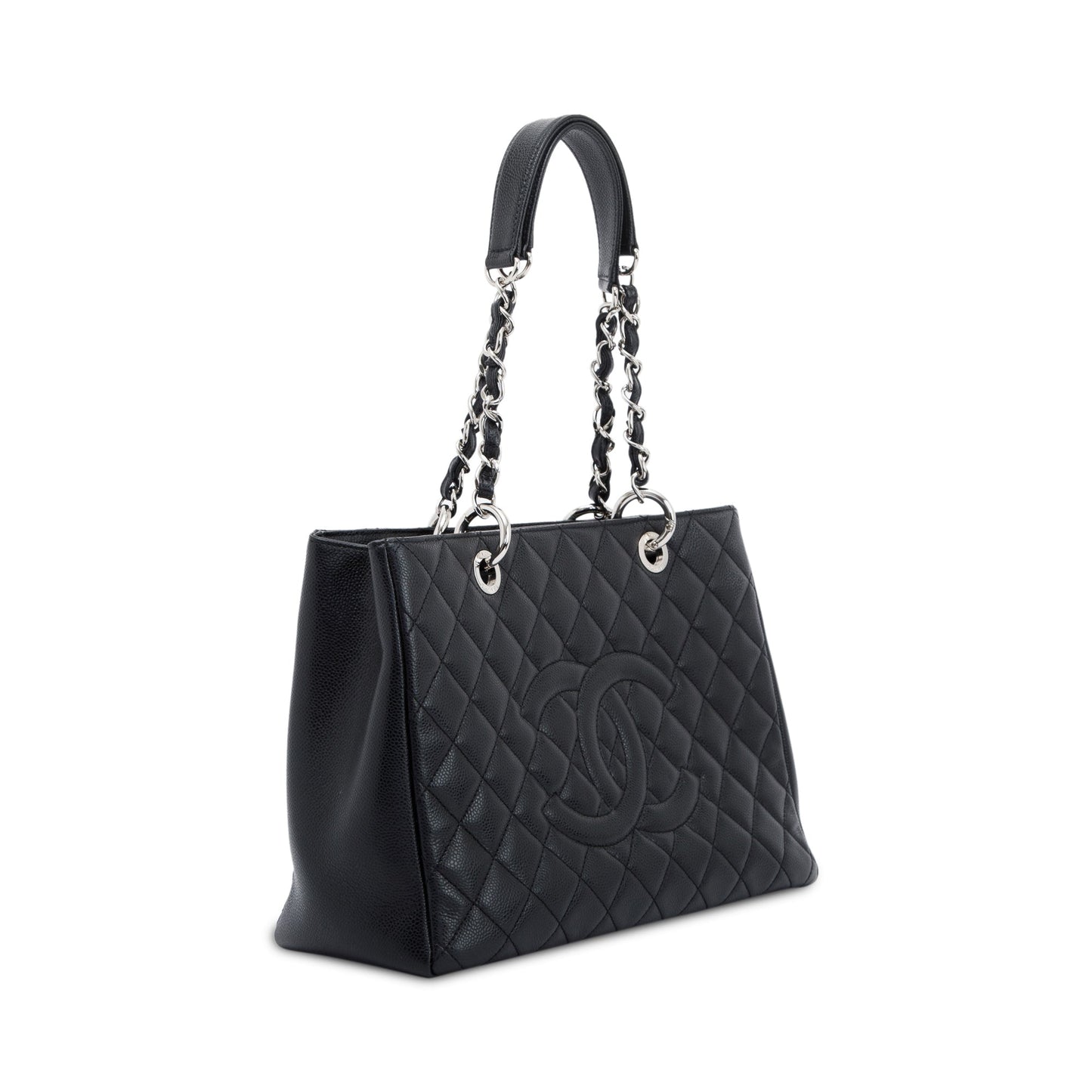 Chanel Black Caviar Leather Grand Shopping Tote (GST)
