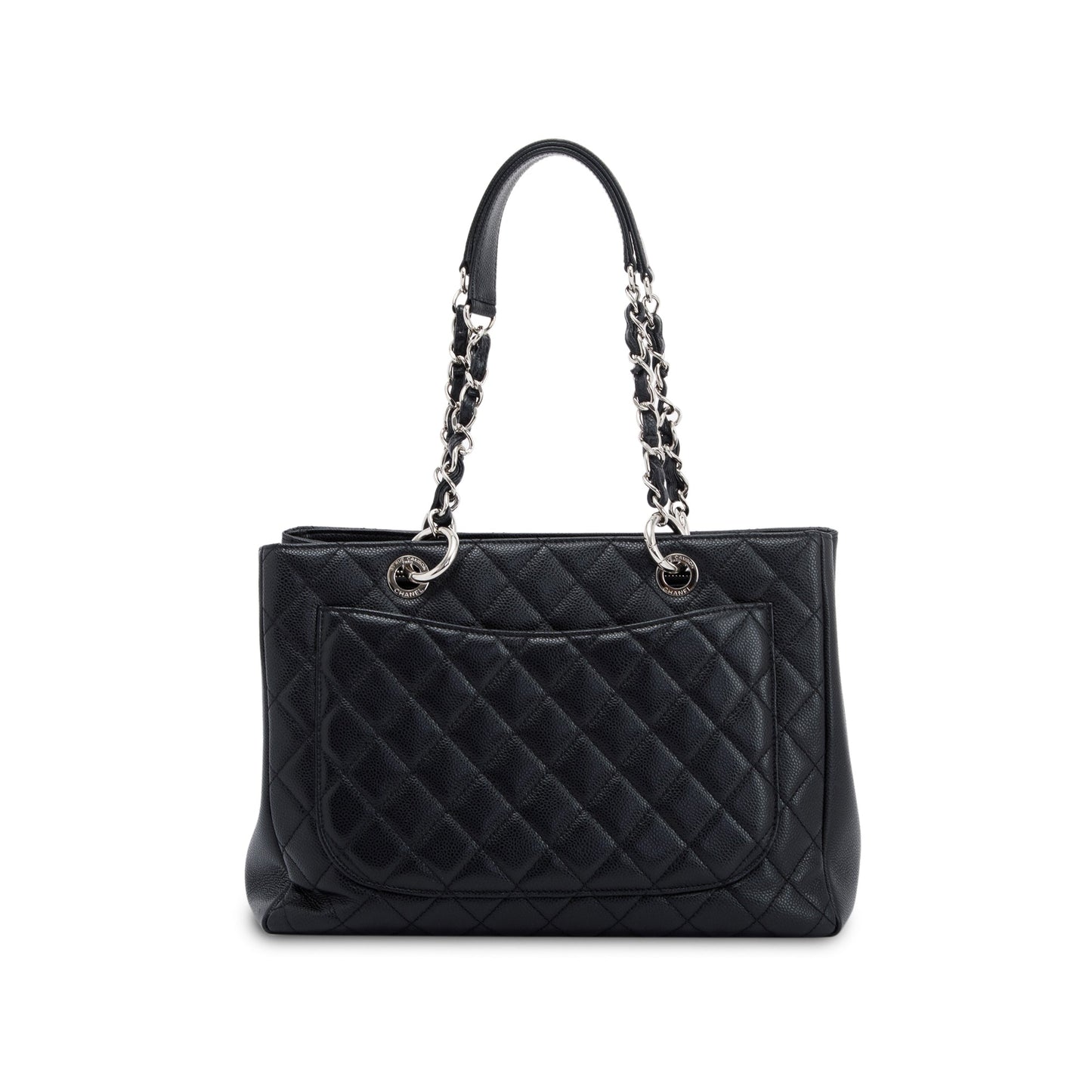 Chanel Black Caviar Leather Grand Shopping Tote (GST)
