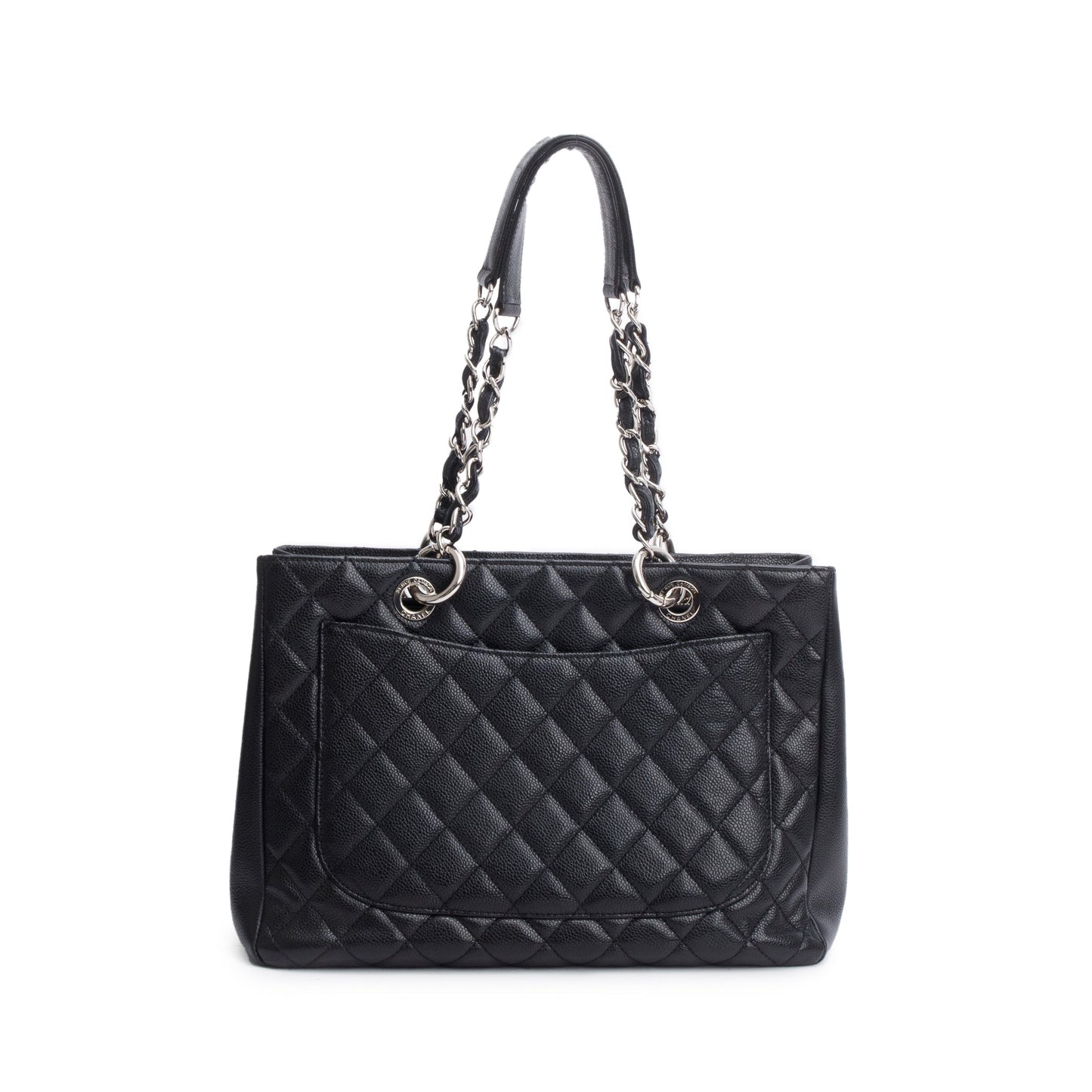 Chanel Black Caviar Leather Grand Shopping Tote (GST)