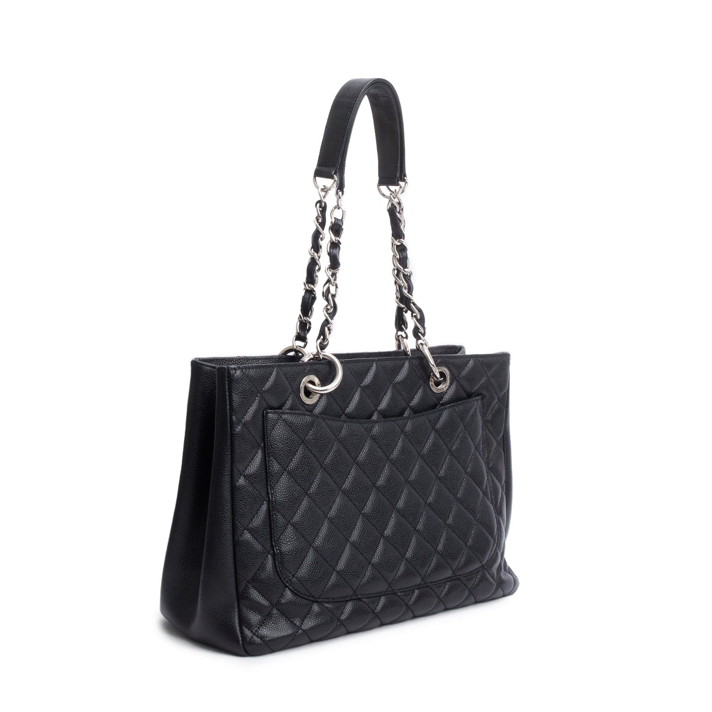 Chanel Black Caviar Leather Grand Shopping Tote (GST)