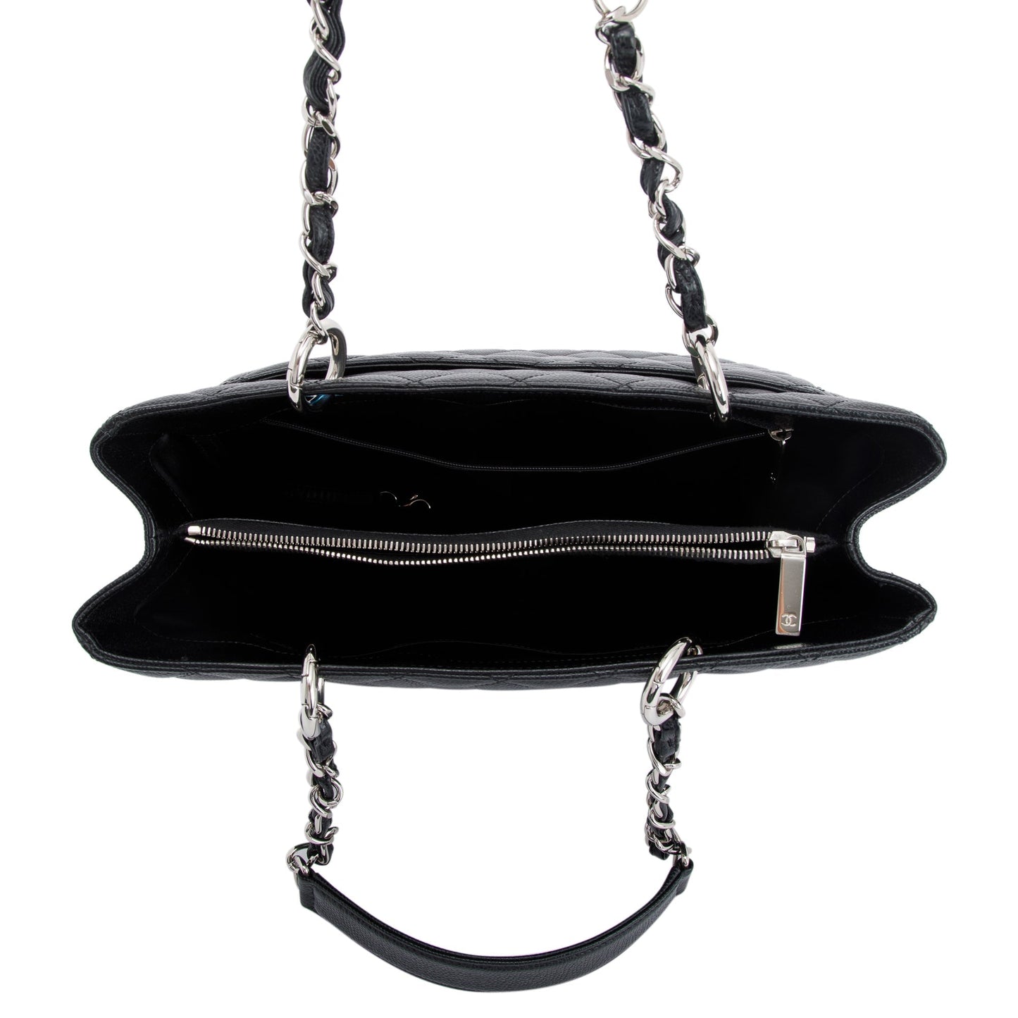 Chanel Black Caviar Leather Grand Shopping Tote (GST)