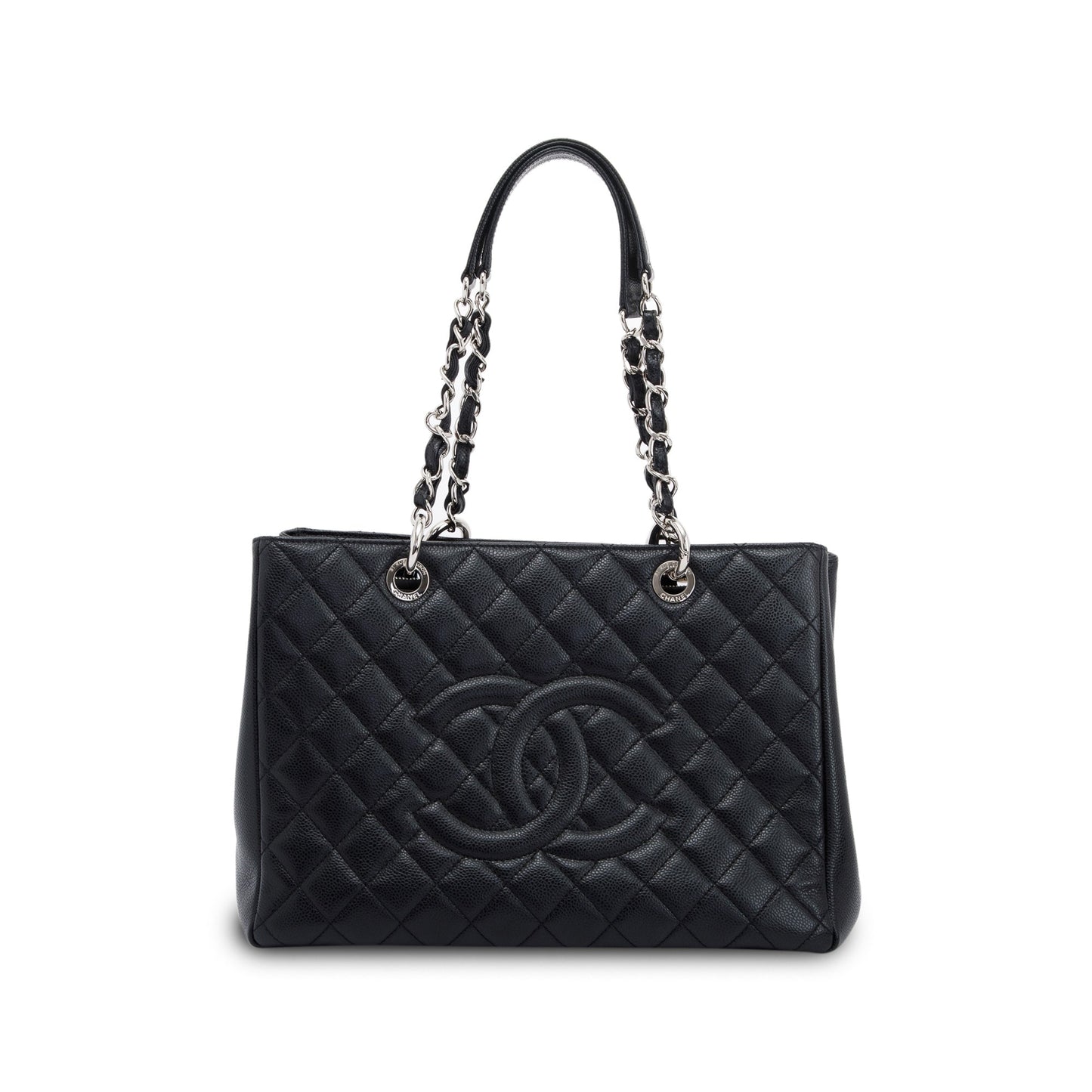 Chanel Black Caviar Leather Grand Shopping Tote (GST)
