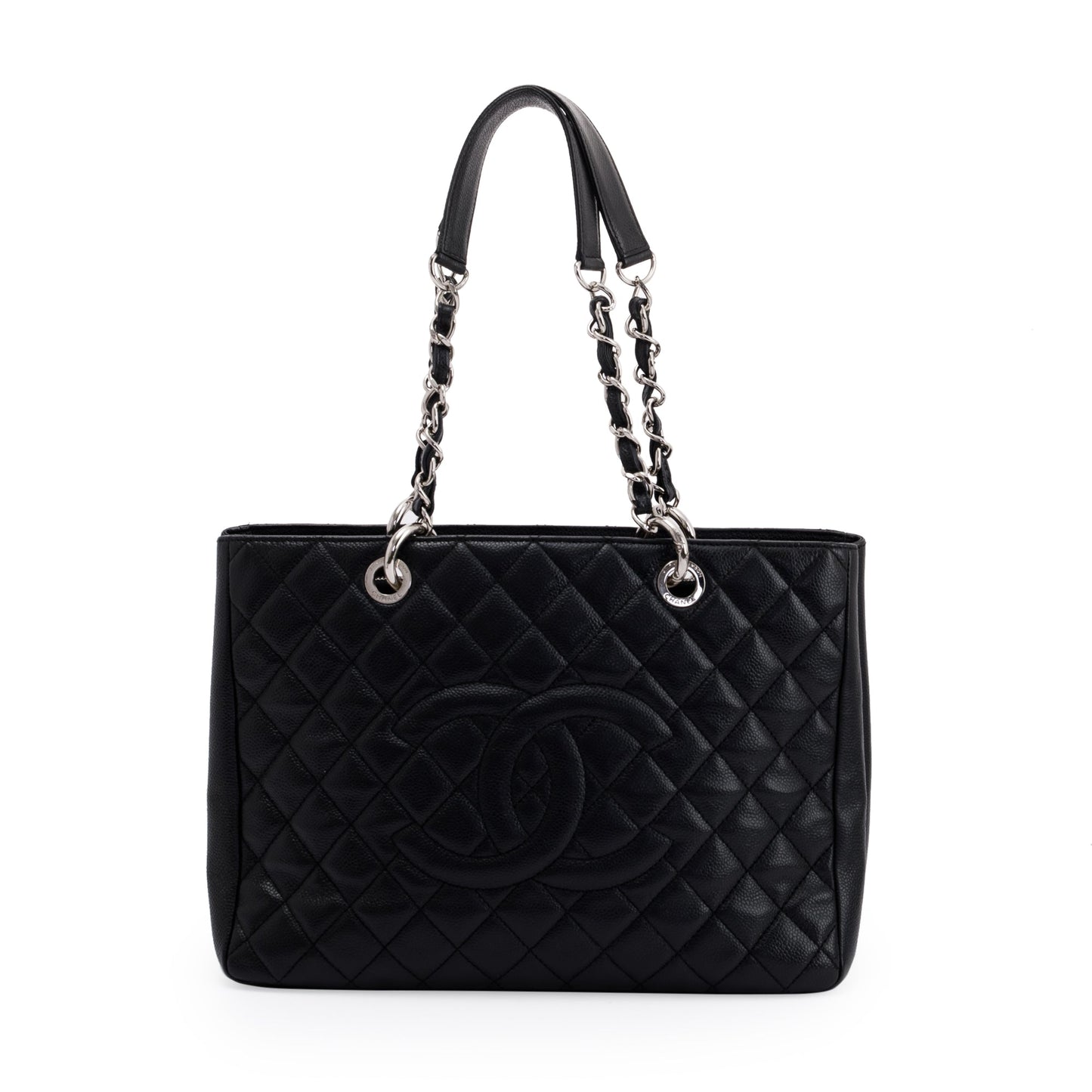 Chanel Black Caviar Leather Grand Shopping Tote (GST)
