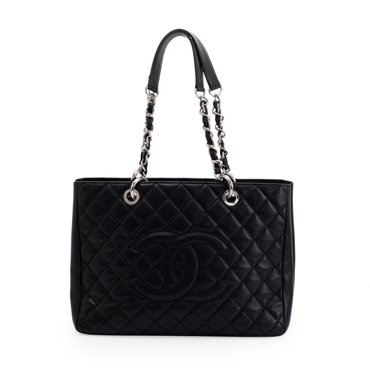 Chanel Black Caviar Leather Grand Shopping Tote (GST)
