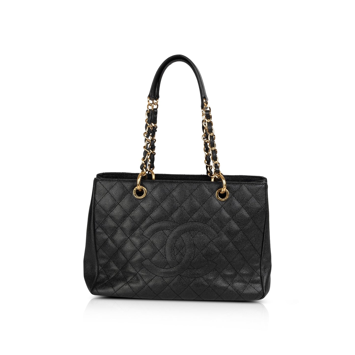 Chanel Black Caviar Leather Grand Shopping Tote (GST)