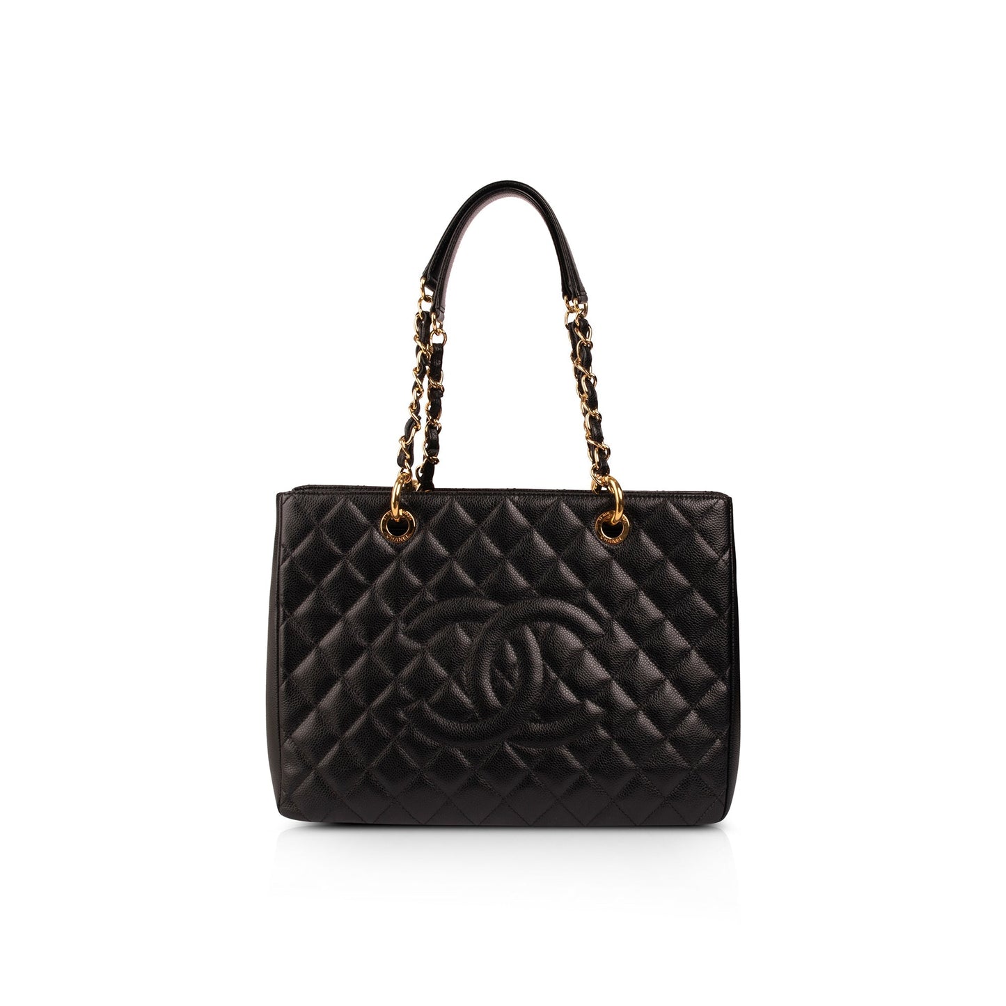 Chanel Black Caviar Leather Grand Shopping Tote (GST)