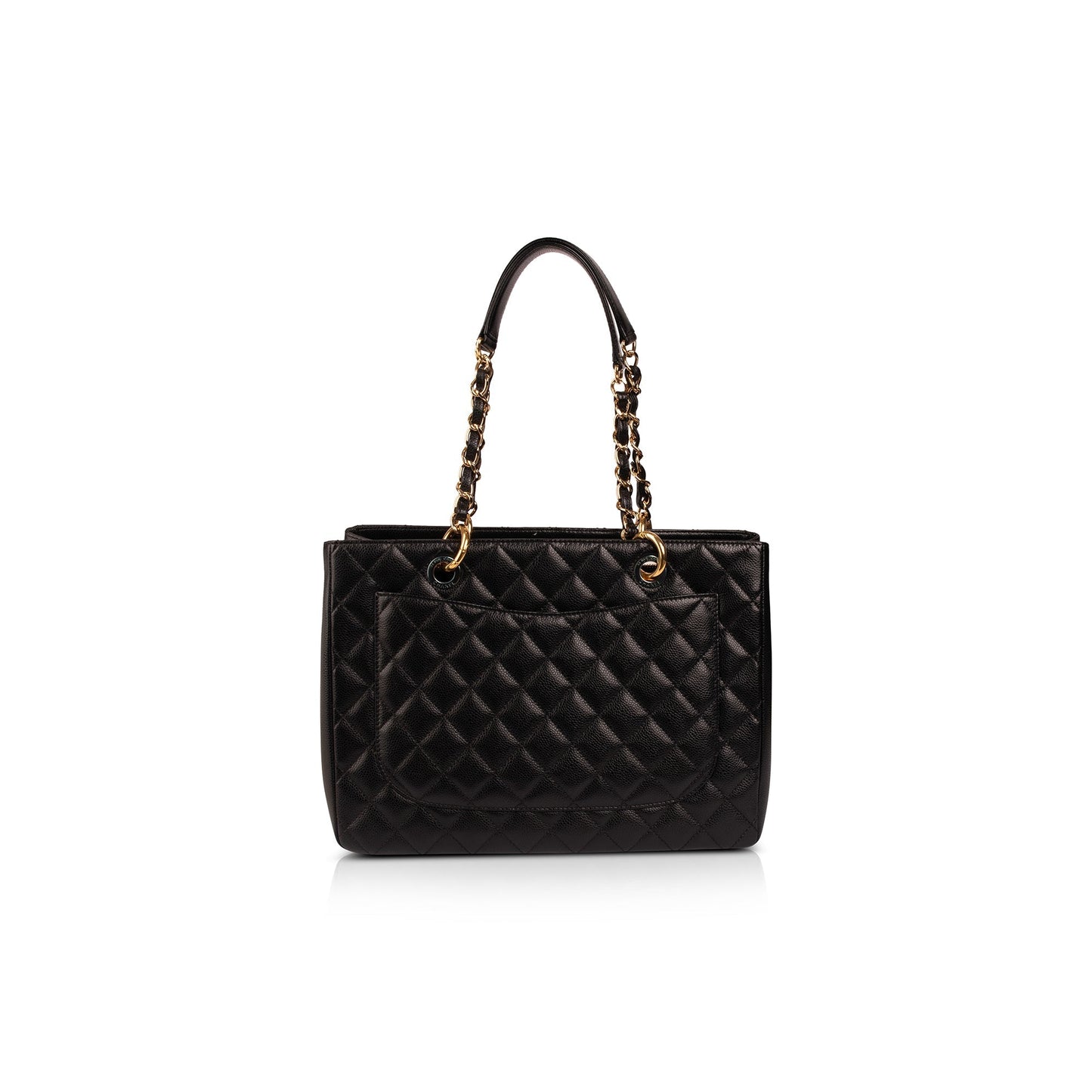 Chanel Black Caviar Leather Grand Shopping Tote (GST)