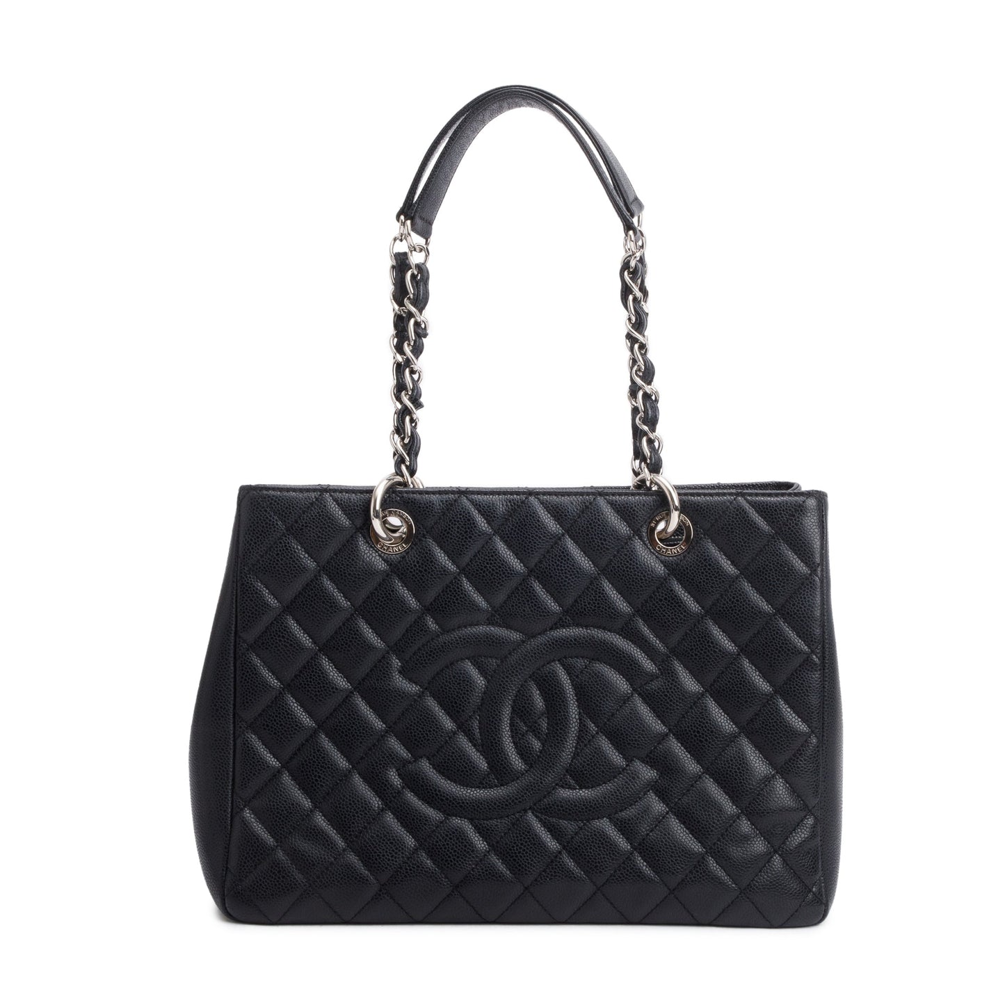 Chanel Black Caviar Leather Grand Shopping Tote (GST)