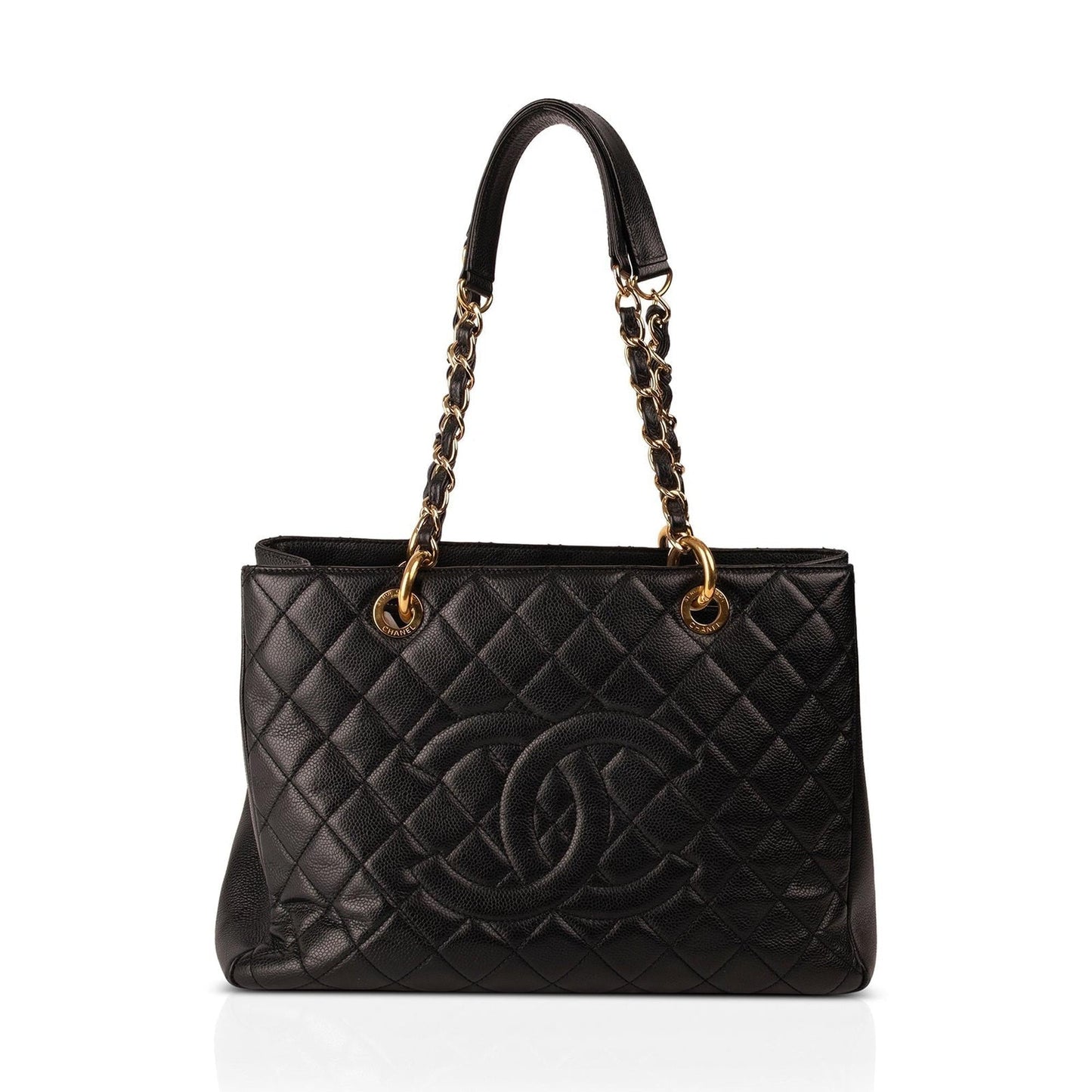 Chanel Black Caviar Leather Grand Shopping Tote (GST)