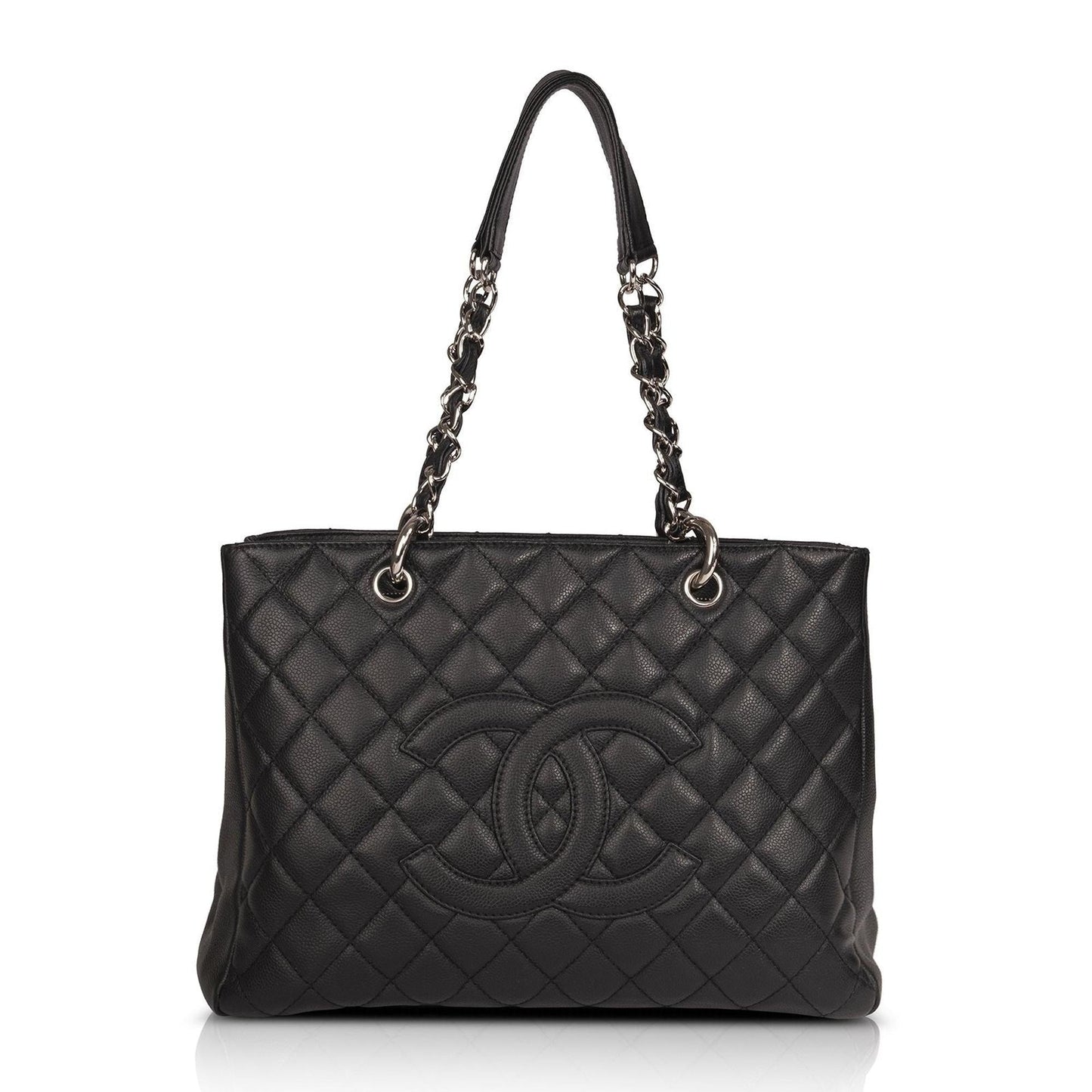 Chanel Black Caviar Leather Grand Shopping Tote (GST)