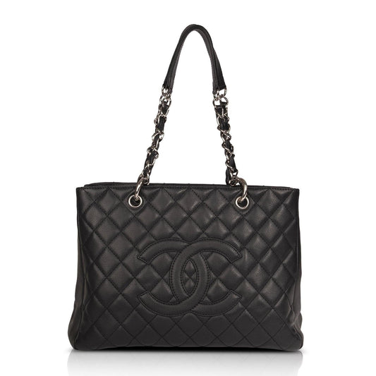 Chanel Black Caviar Leather Grand Shopping Tote (GST)