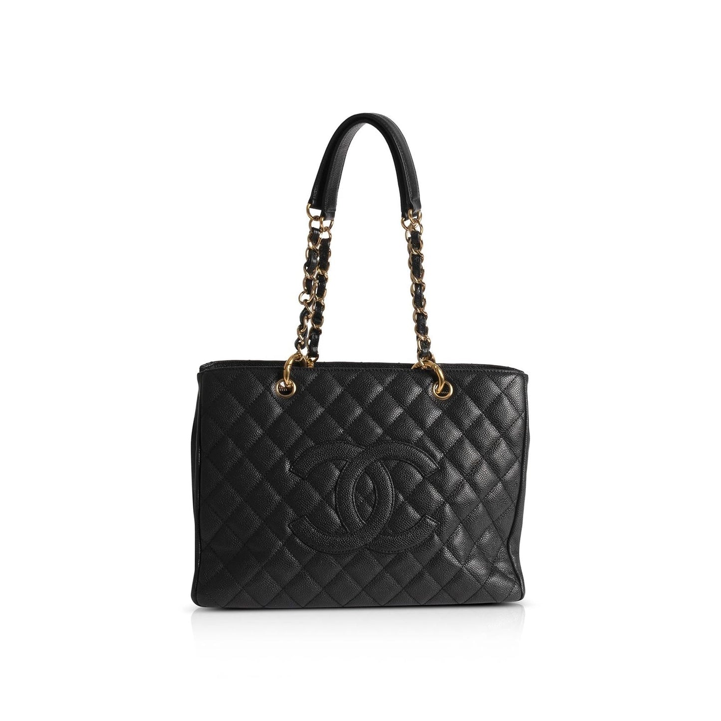 Chanel Black Caviar Leather Grand Shopping Tote (GST)