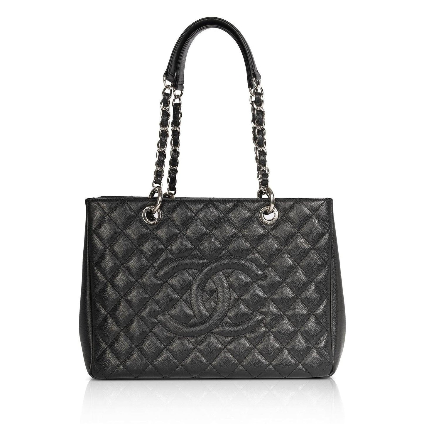 Chanel Black Caviar Leather Grand Shopping Tote (GST)