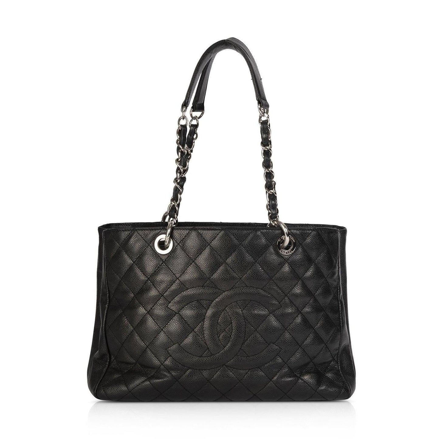 Chanel Black Caviar Leather Grand Shopping Tote (GST)