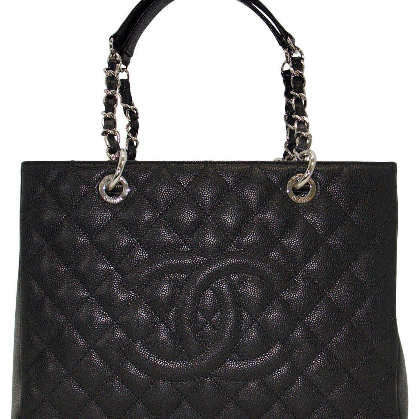 Chanel Black Caviar Leather Grand Shopping Tote (GST)