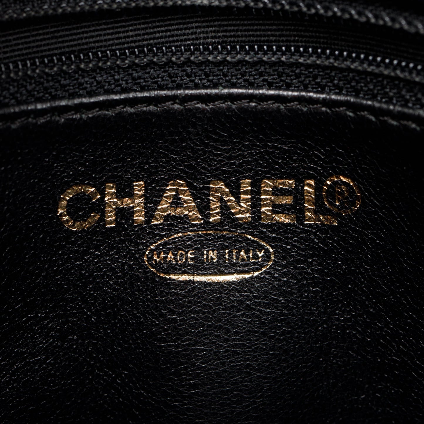 Chanel Black Caviar Leather Medallion Tote