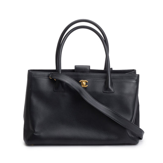 Chanel Black Caviar Leather Medium Executive Cerf Tote