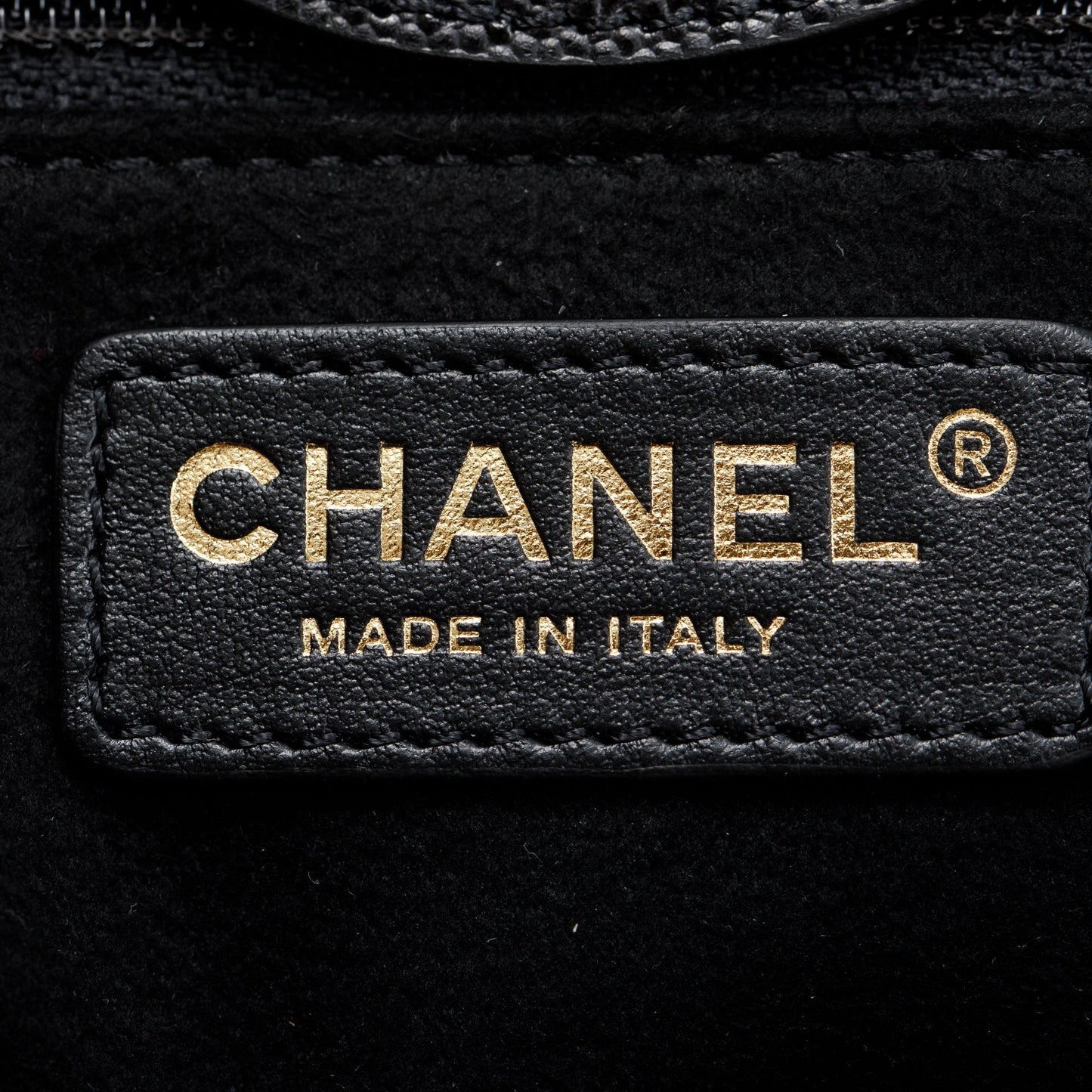 Chanel Black Caviar Leather Medium Studded Deauville Tote