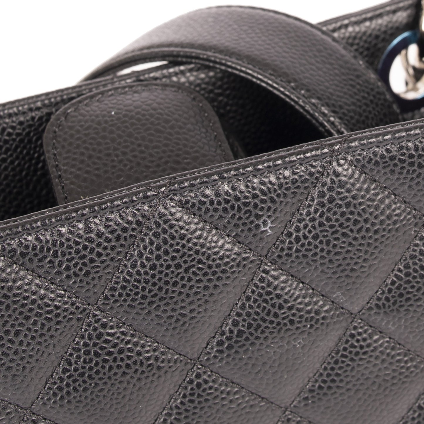 Chanel Black Caviar Leather Petite Shopping Tote