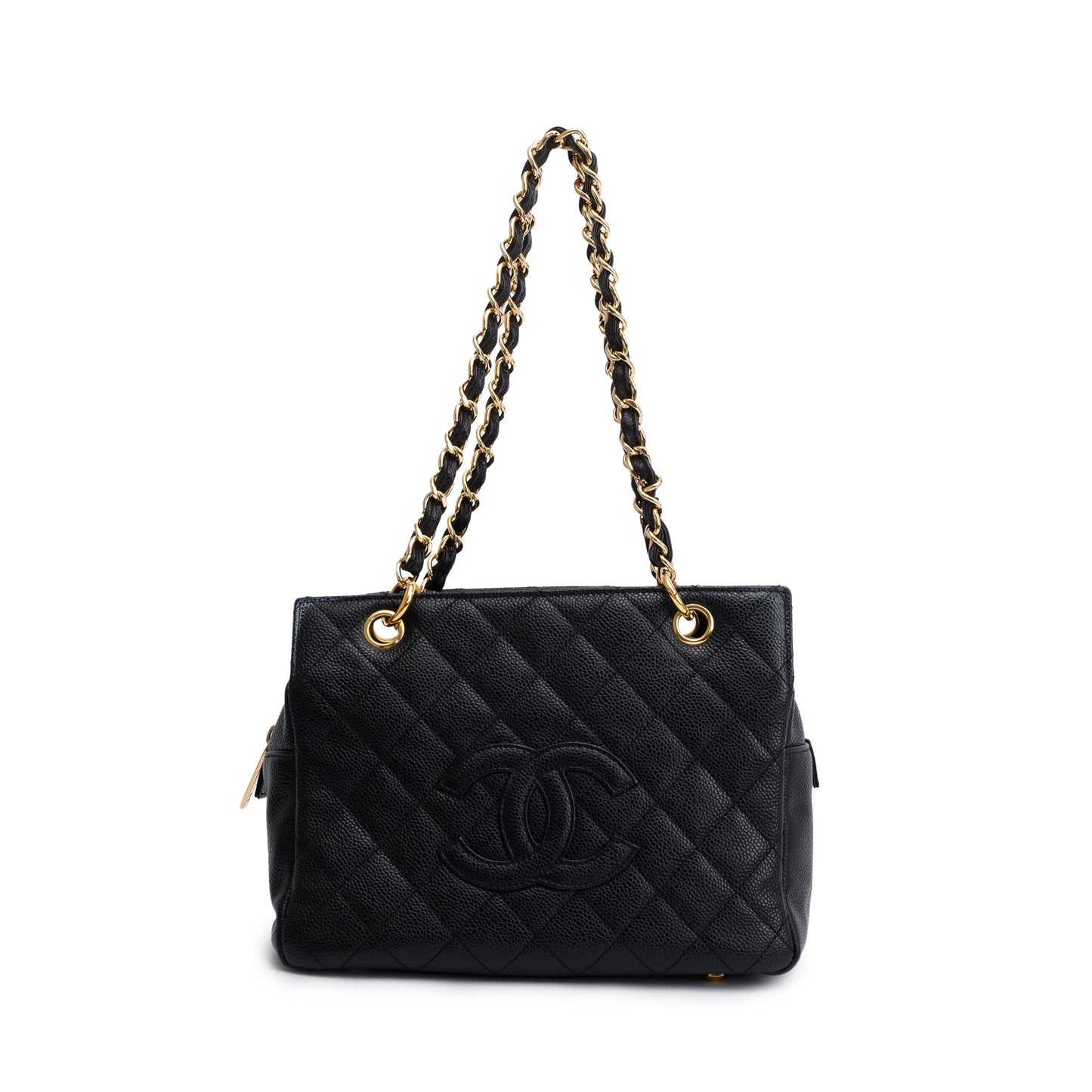 Chanel Black Caviar Leather Petite Timeless Tote
