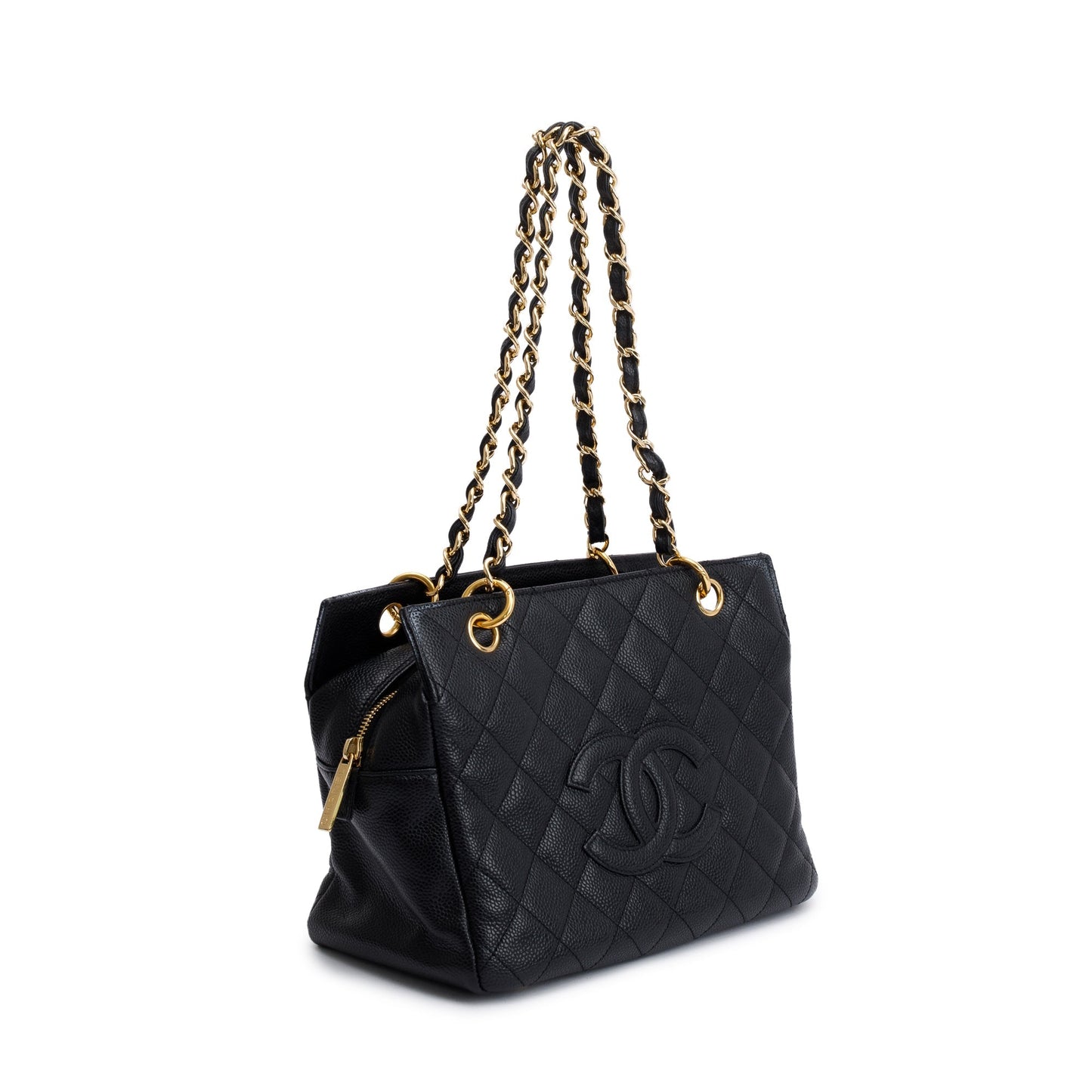 Chanel Black Caviar Leather Petite Timeless Tote