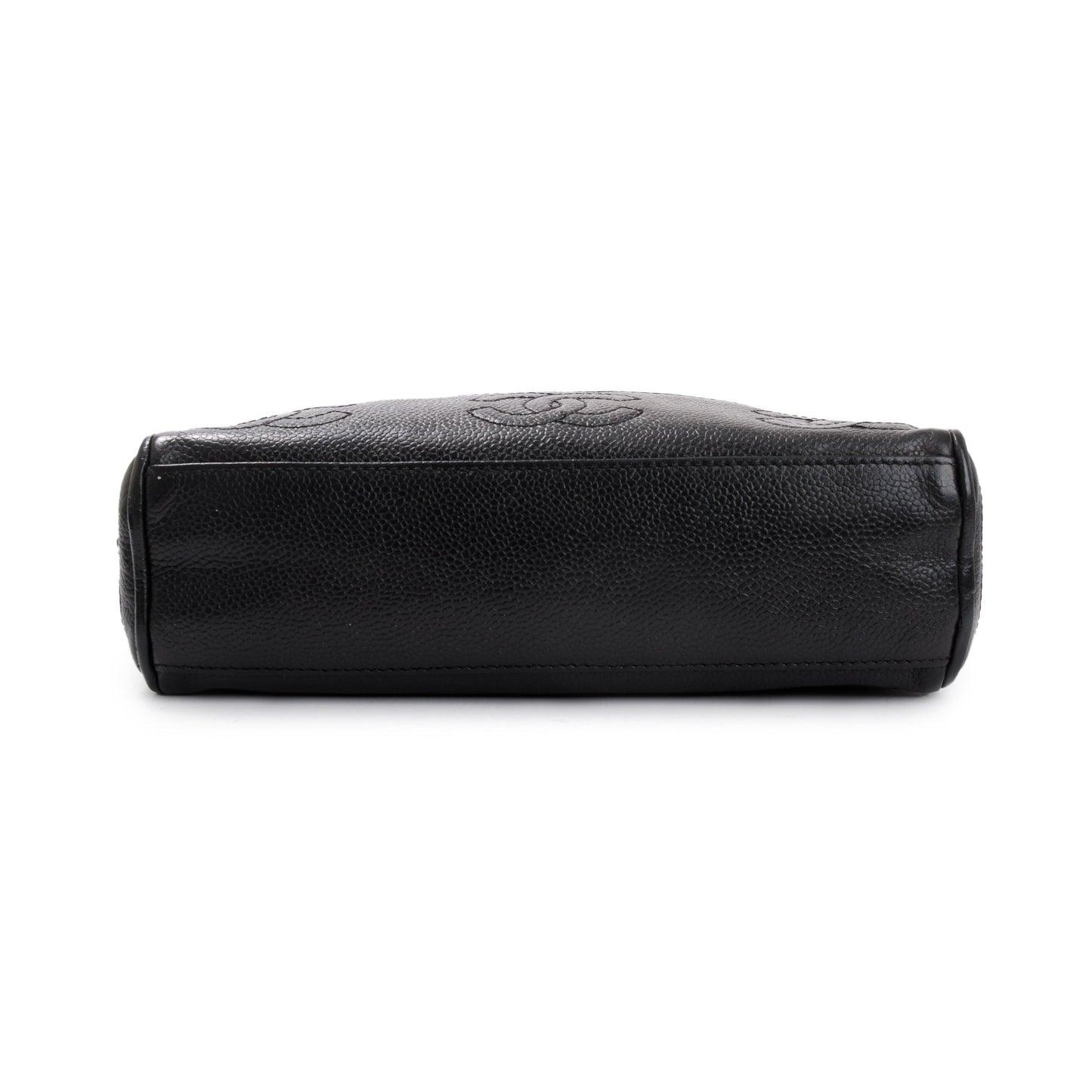 Chanel Black Caviar Leather Small Vintage CC Shoulder Bag