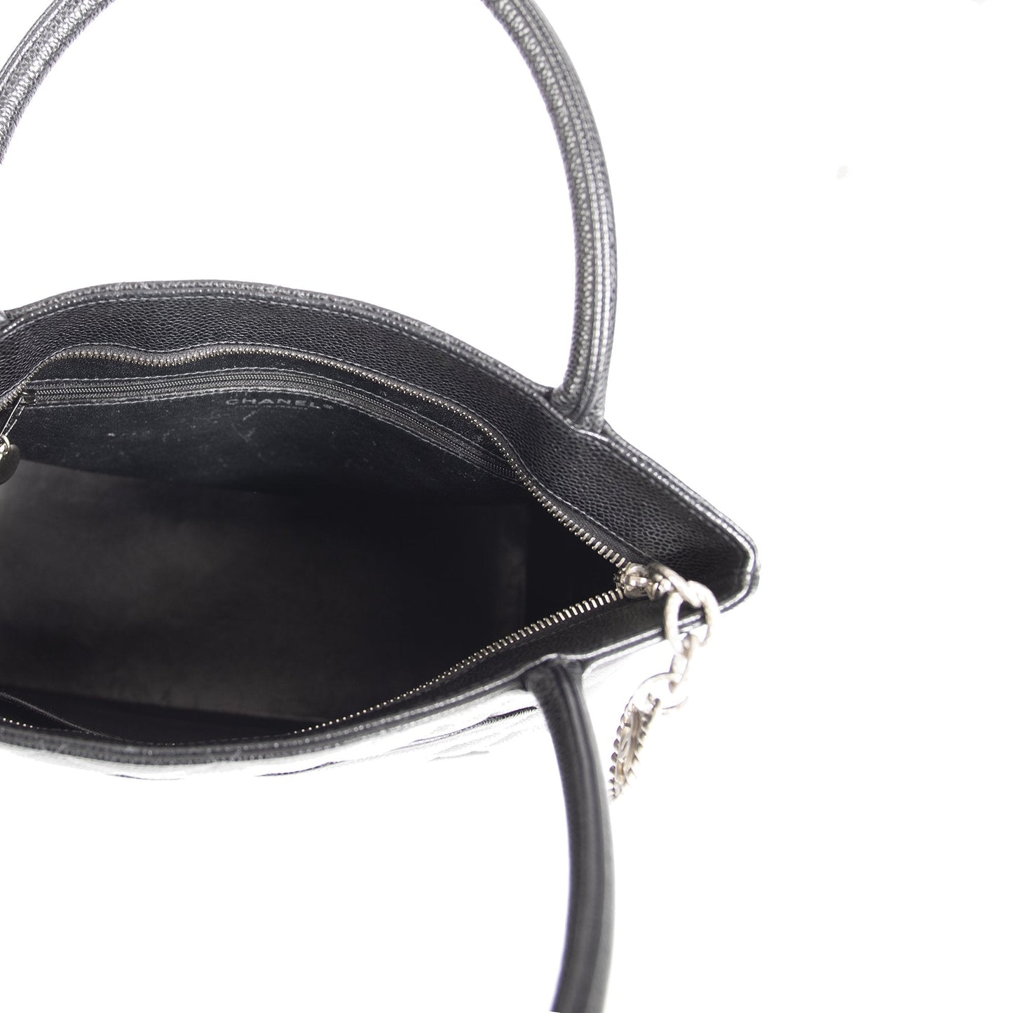 Chanel Black Caviar Medallion Tote