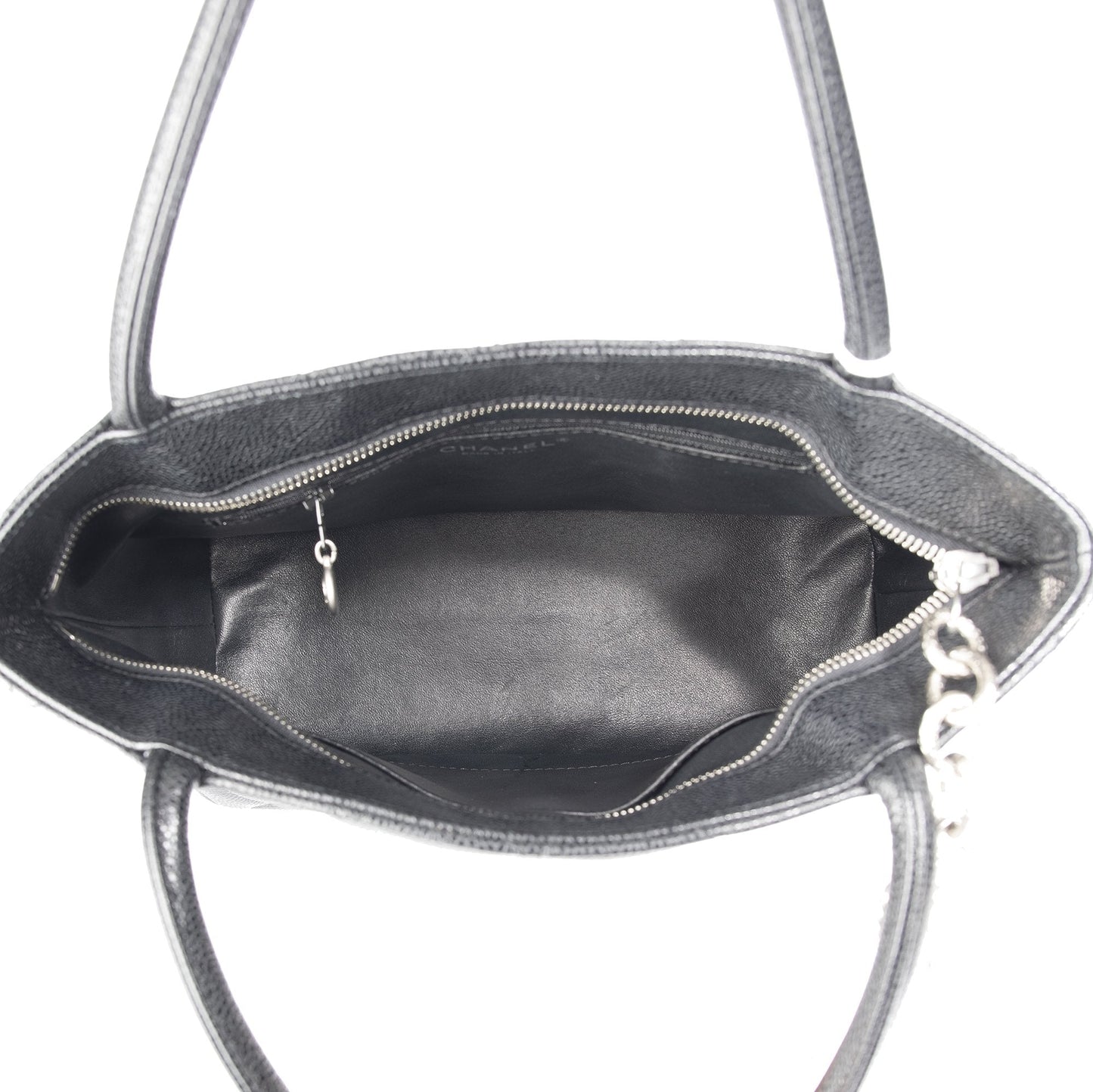 Chanel Black Caviar Medallion Tote