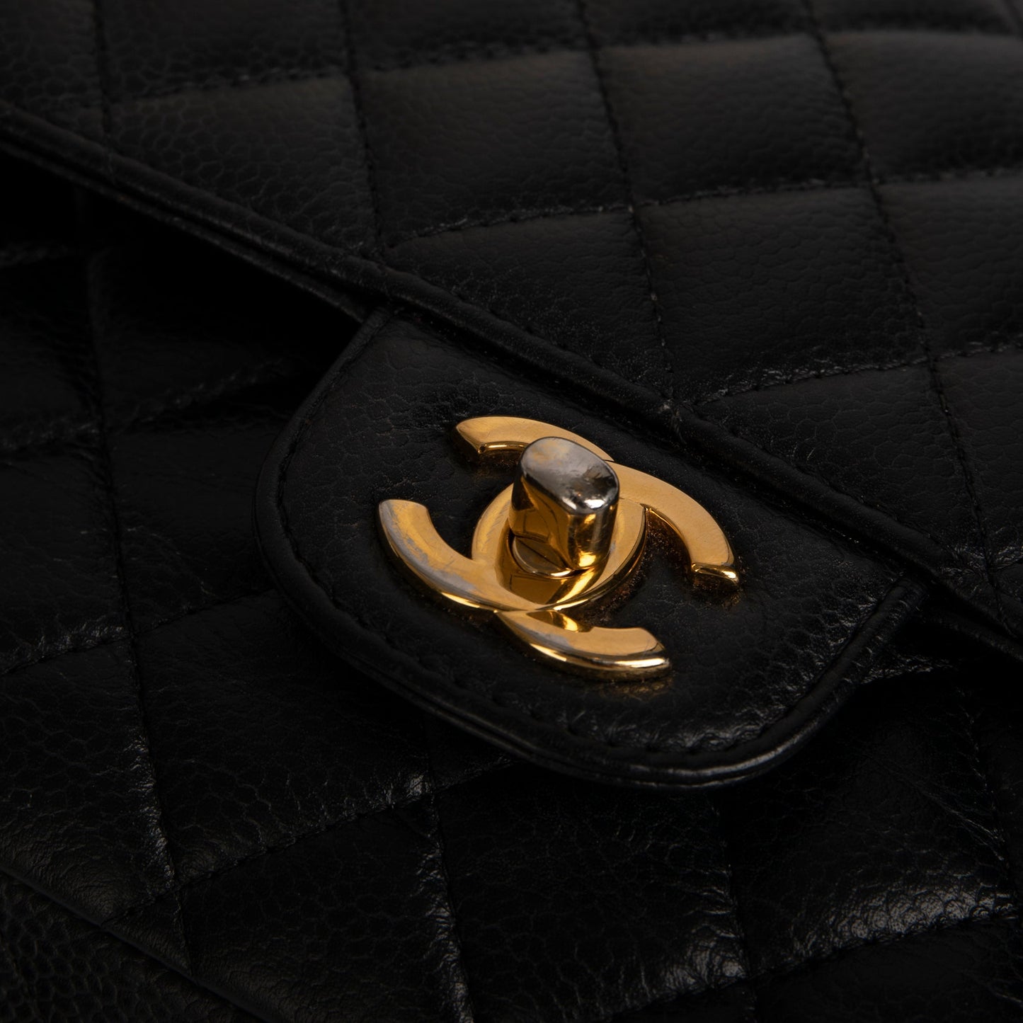 Chanel Black Caviar Medium Classic Double Flap Bag