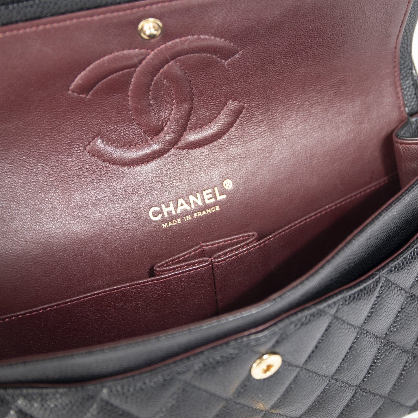 Chanel Black Caviar Medium Classic Double Flap Bag