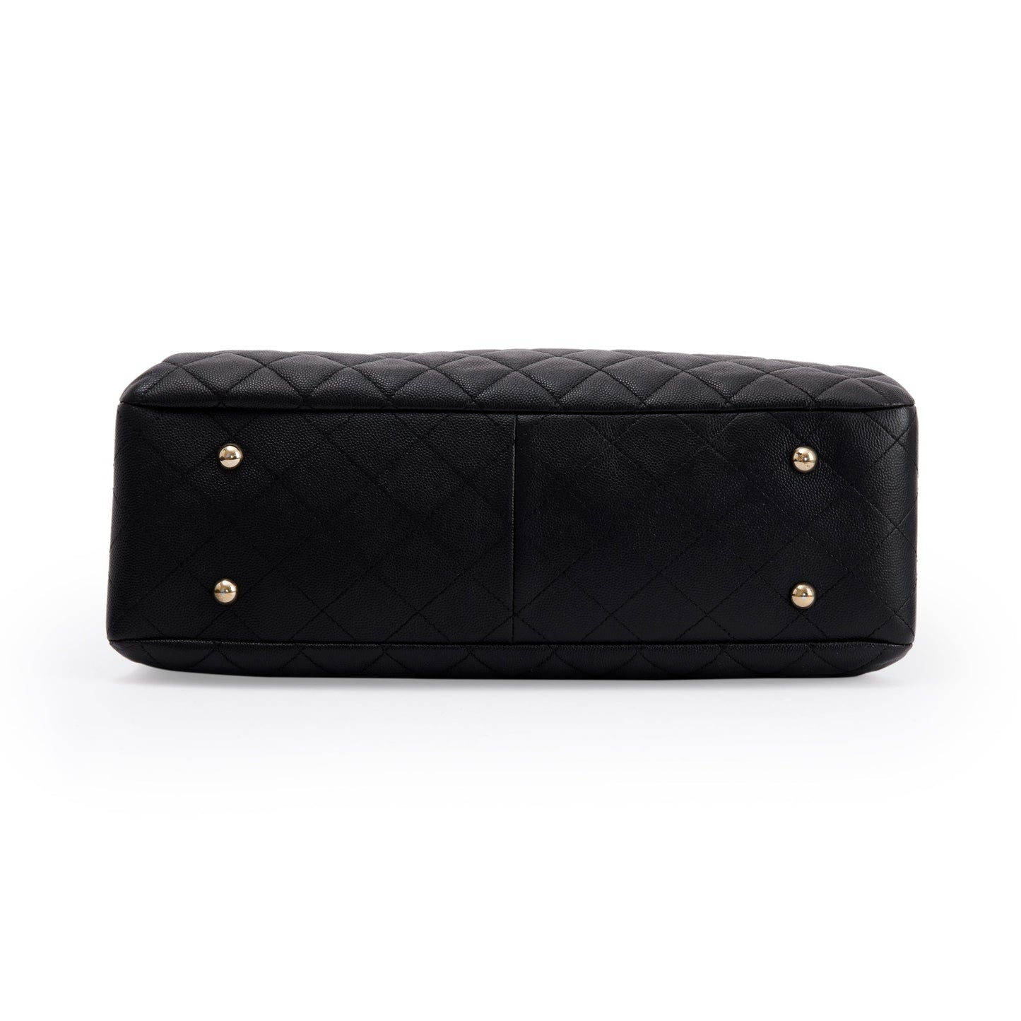 Chanel Black Caviar Quilted Large Classic Shopping Tote