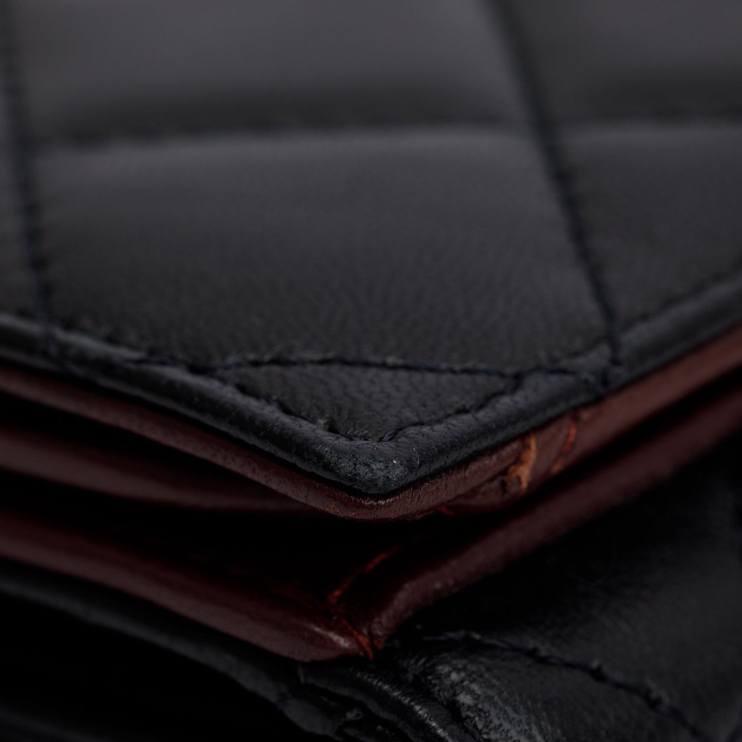 Chanel Black Caviar Quilted Leather CC Long Double Wallet