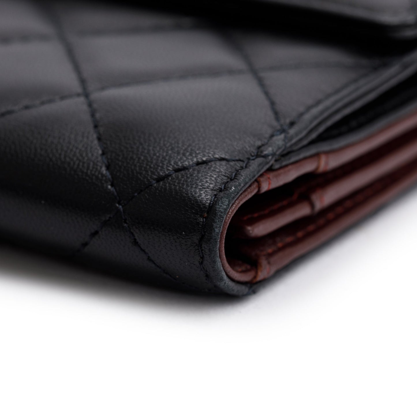 Chanel Black Caviar Quilted Leather CC Long Double Wallet