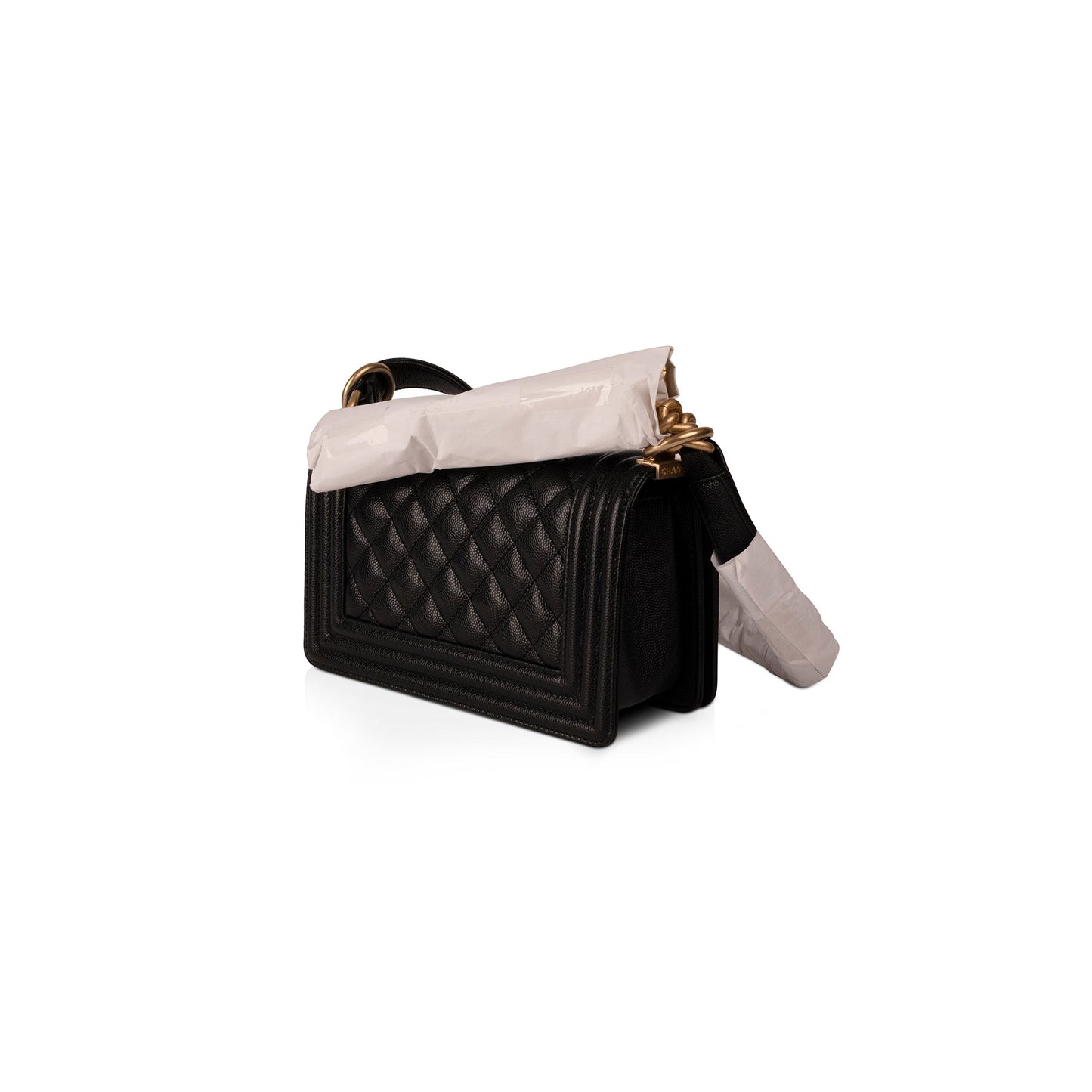Chanel Black Caviar Small Boy Bag