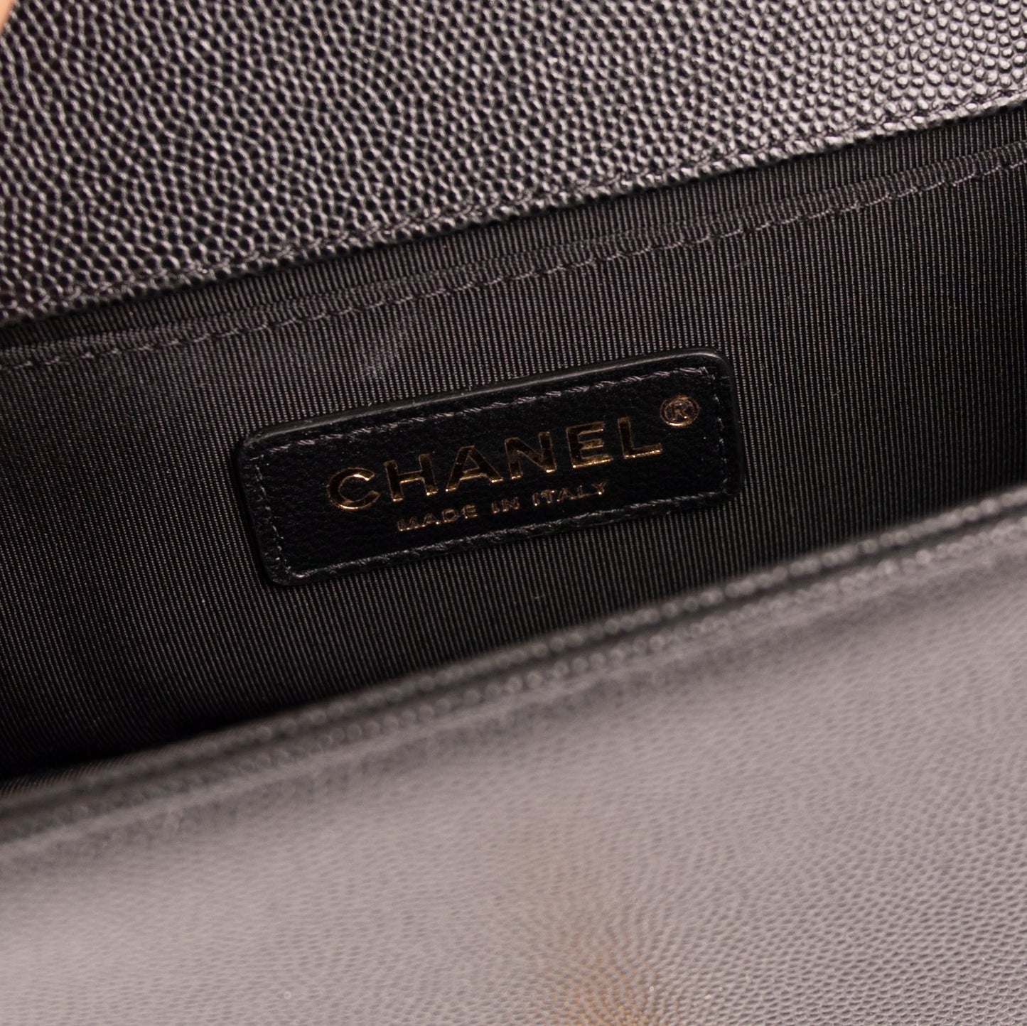 Chanel Black Caviar Small Boy Bag