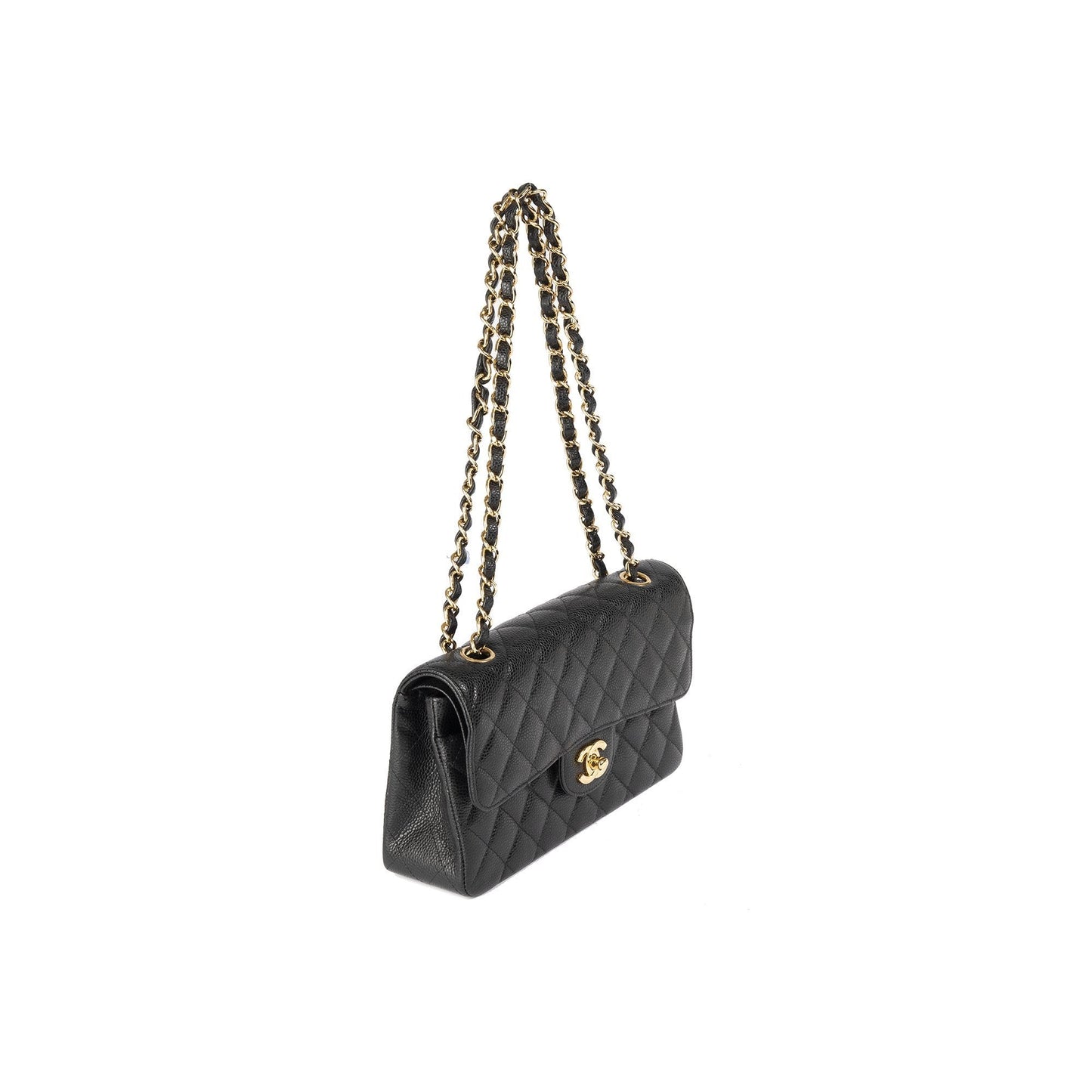 Chanel Black Caviar Small Classic Double Flap Bag
