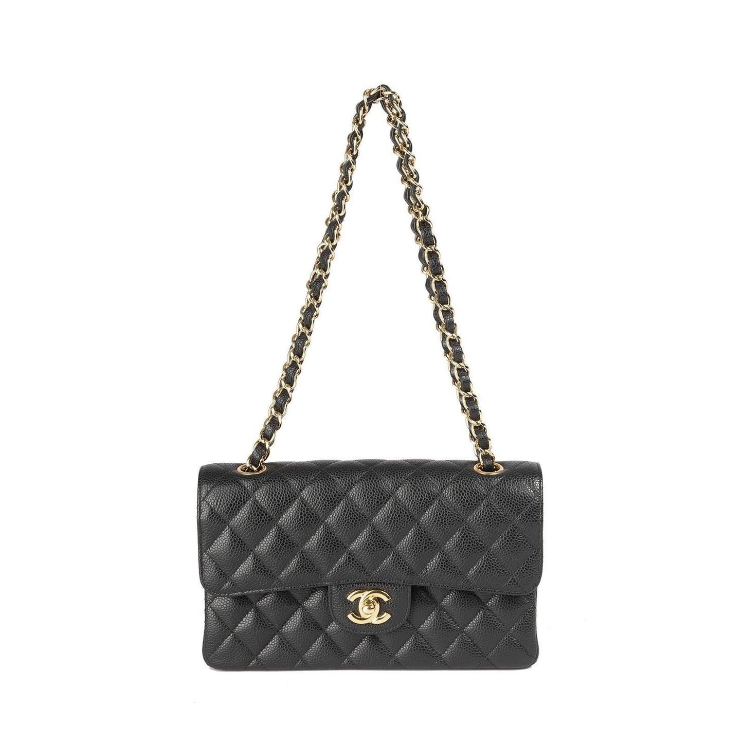 Chanel Black Caviar Small Classic Double Flap Bag