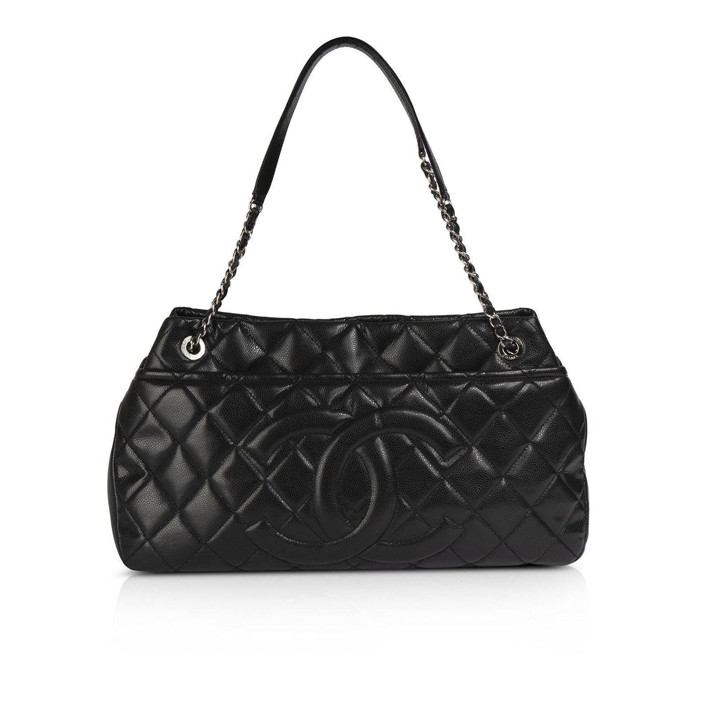 Chanel Black Caviar Timeless Soft Shopper Tote